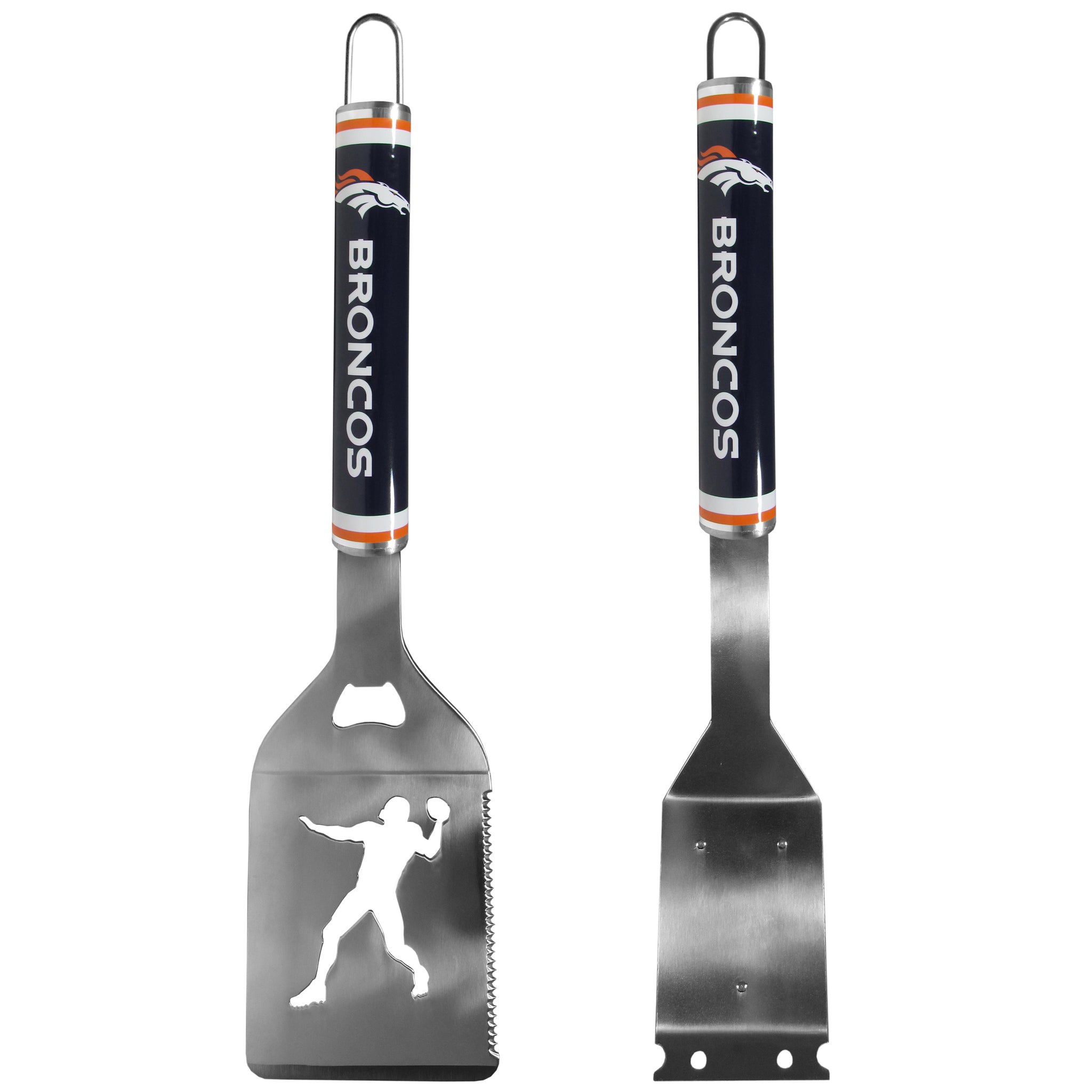 Denver Broncos Logo Grill Brush/Scraper and Spatula