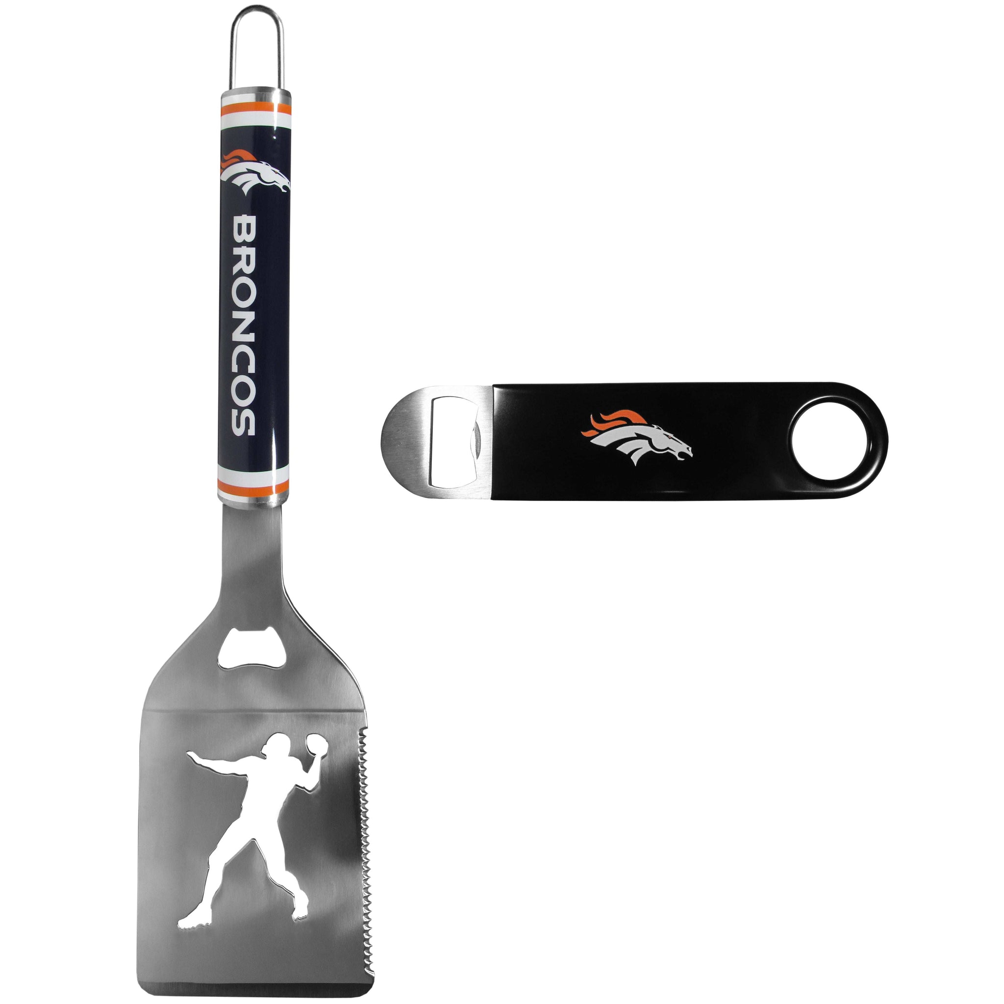 Denver Broncos Steel Logo Spatula w/Bottle Opener - Denver Broncos - Flyclothing LLC