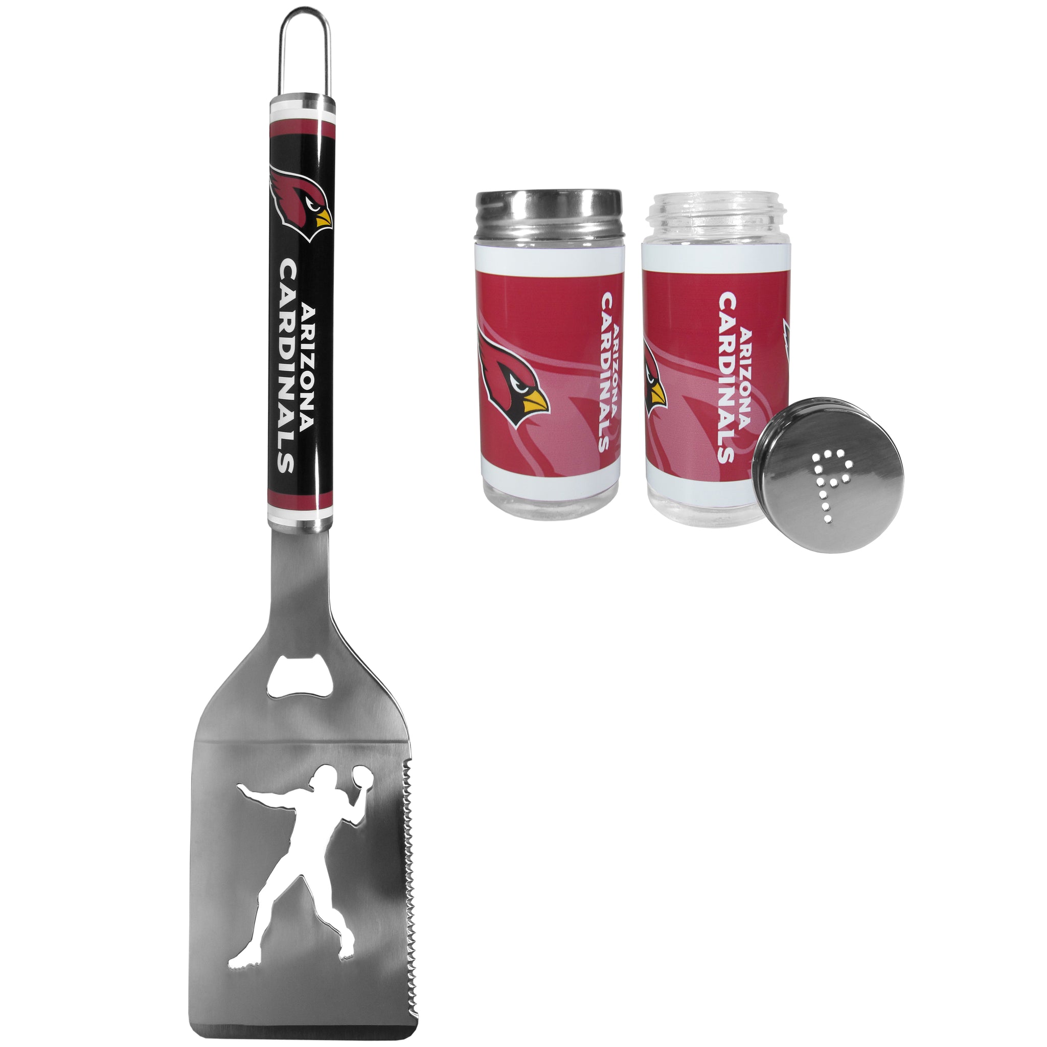 Arizona Cardinals Steel Logo Spatula w/Shakers