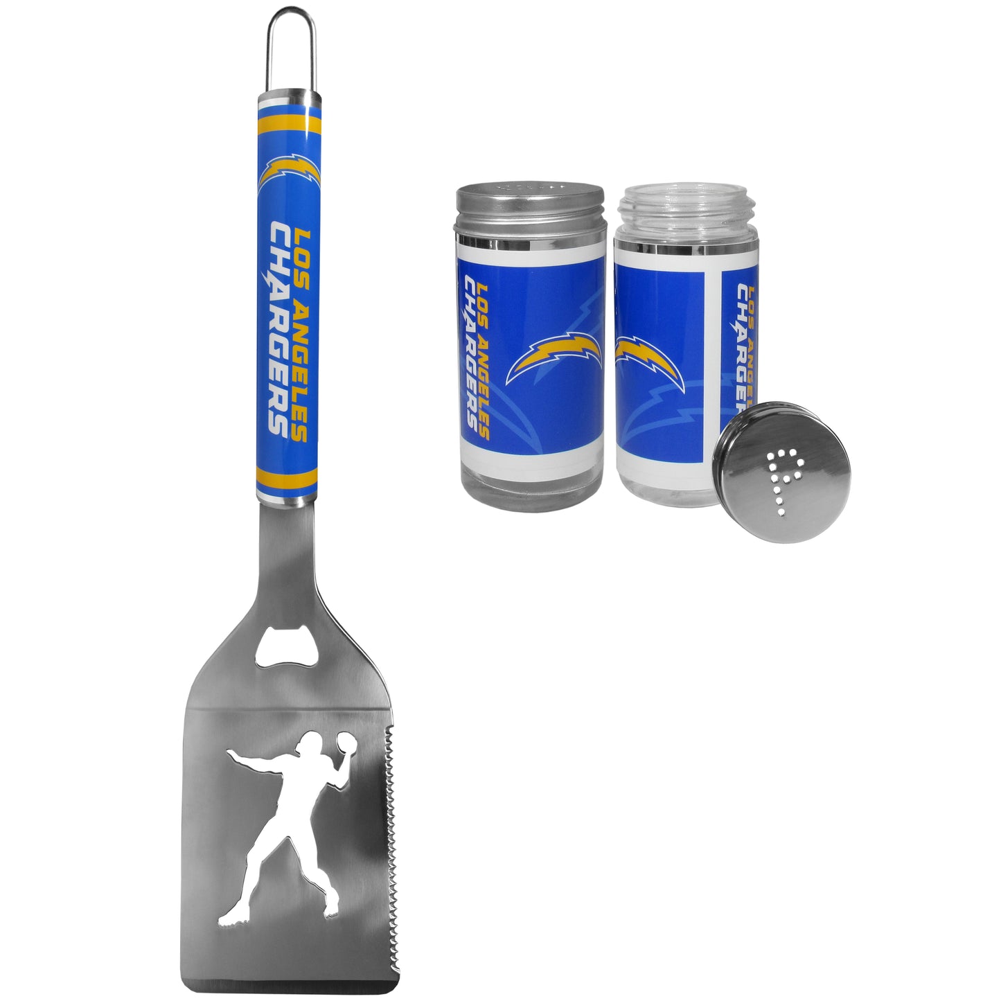 Los Angeles Chargers Steel Logo Spatula w/Shakers