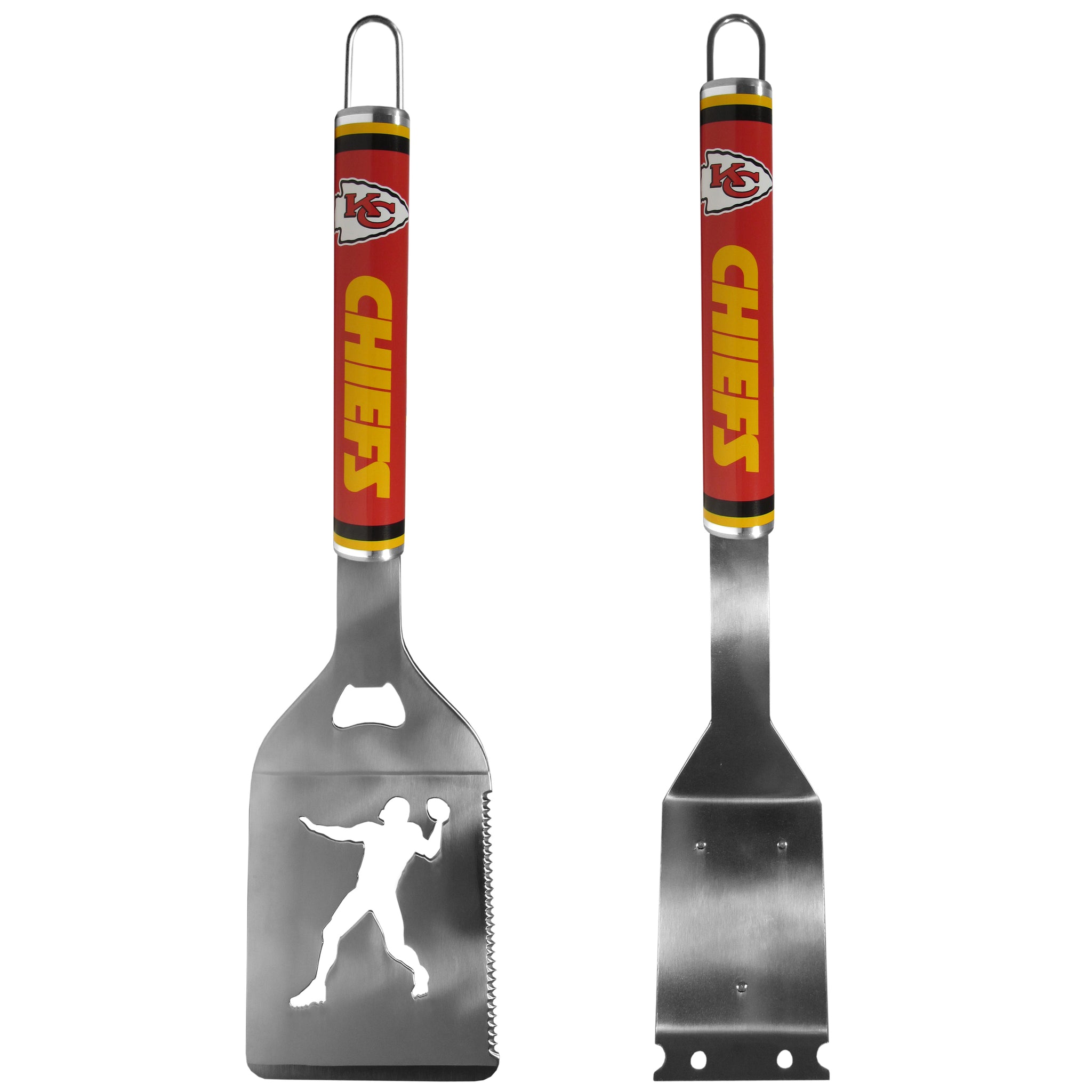 Kansas City Chiefs Logo Grill Brush/Scraper and Spatula