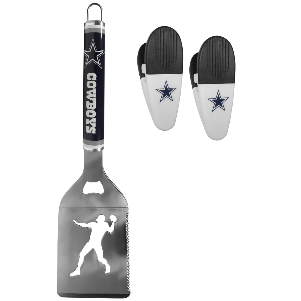 Dallas Cowboys Steel Logo Spatula w/Chip Clips