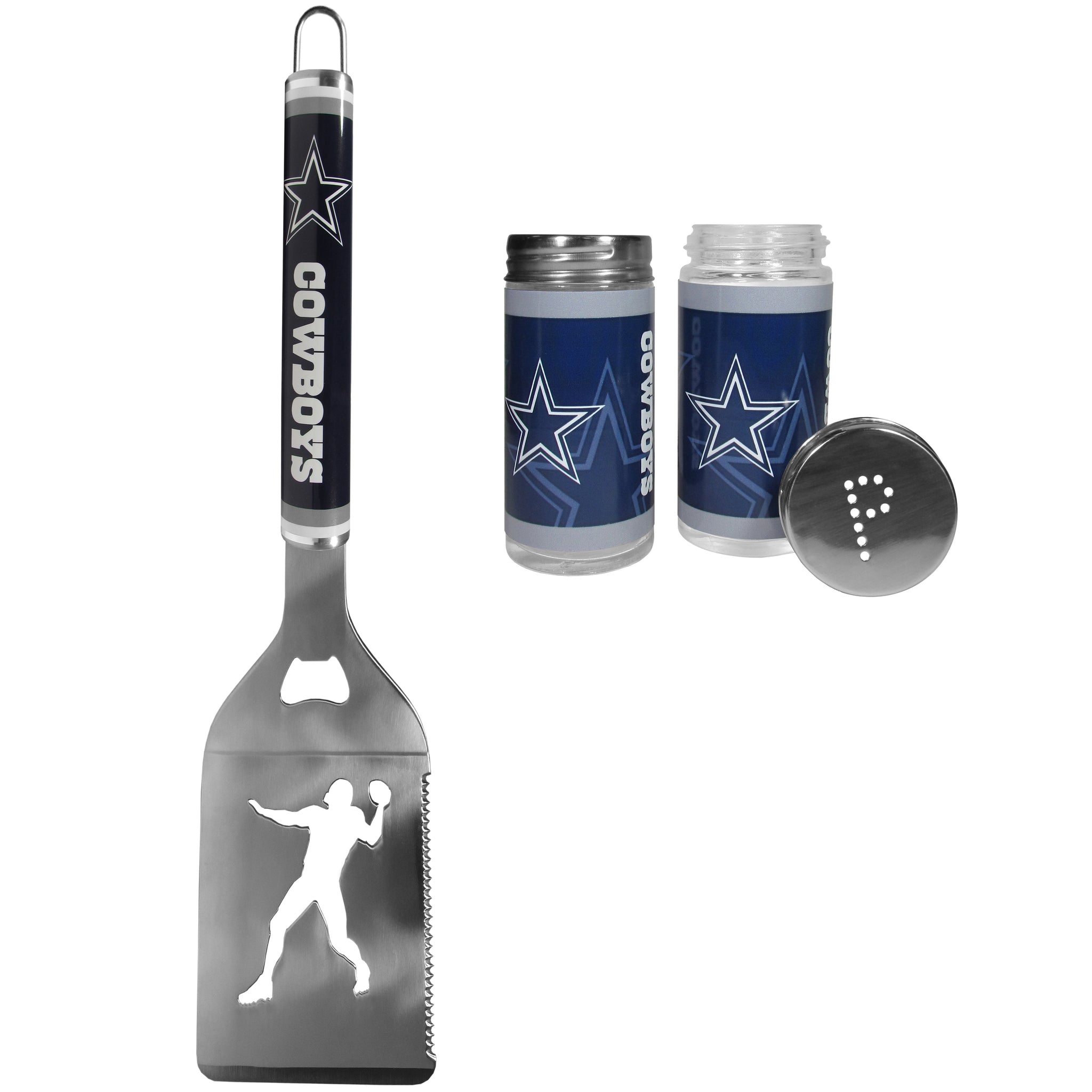 Dallas Cowboys Steel Logo Spatula w/Shakers