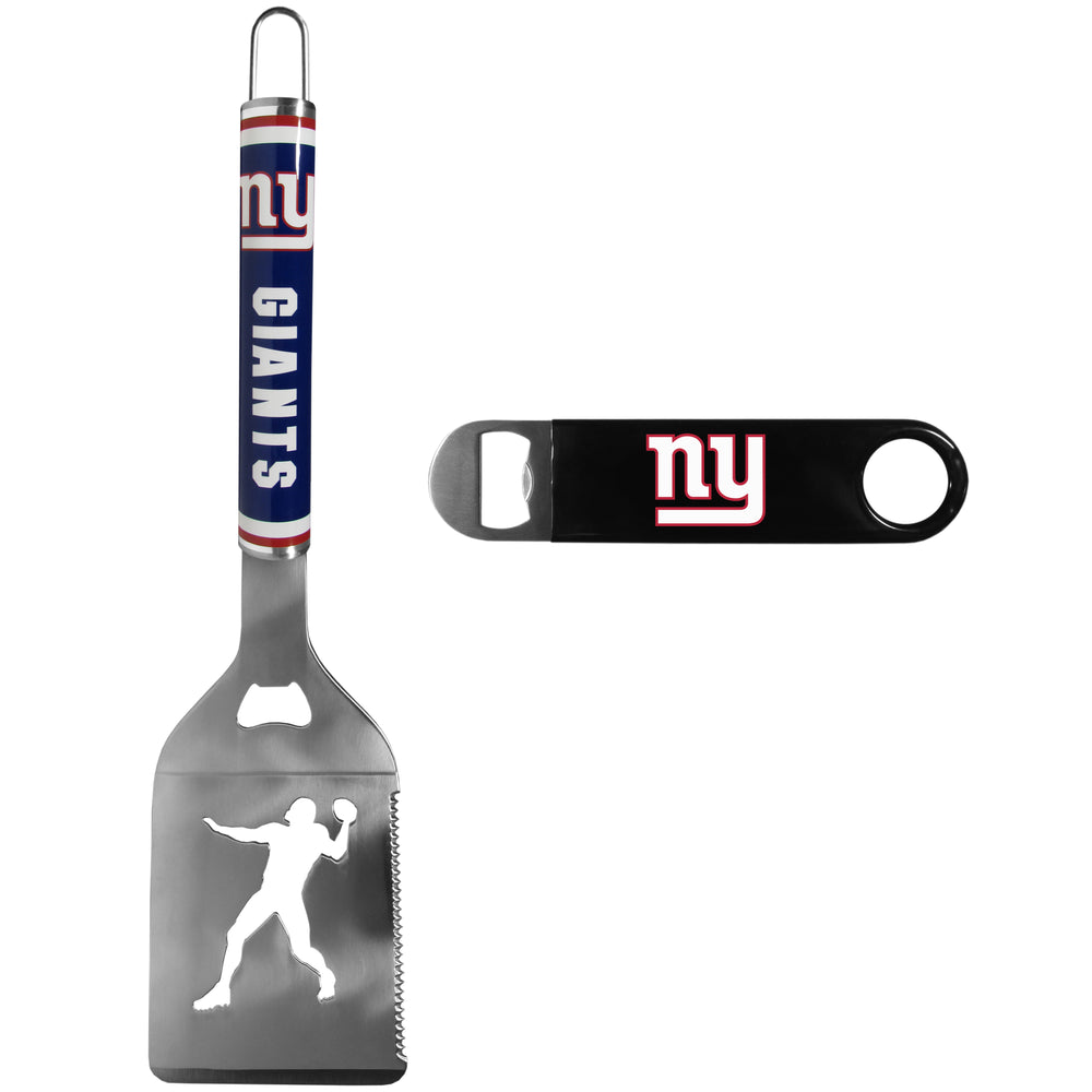 New York Giants Steel Logo Spatula w/Bottle Opener - New York Giants