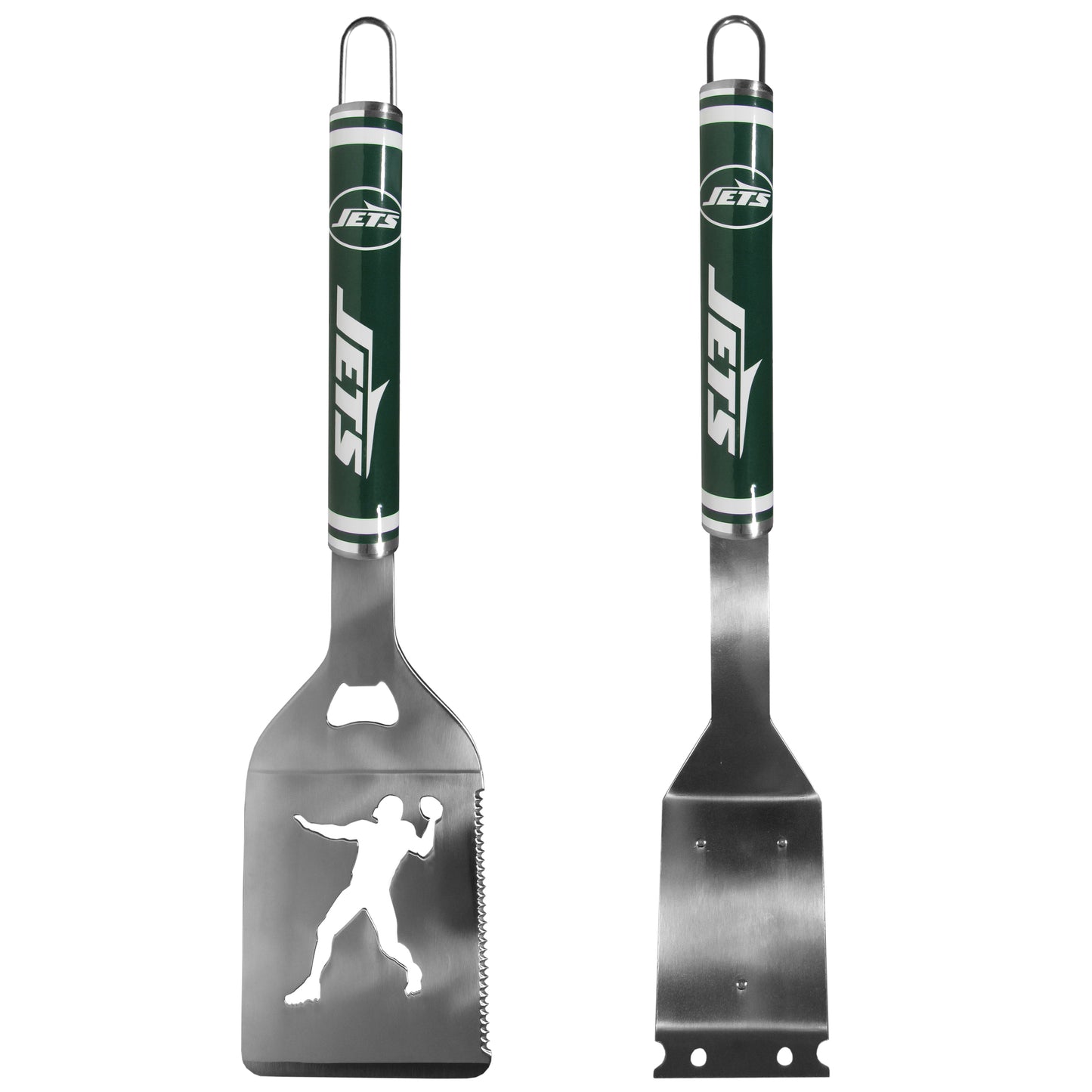 New York Jets Logo Grill Brush/Scraper and Spatula
