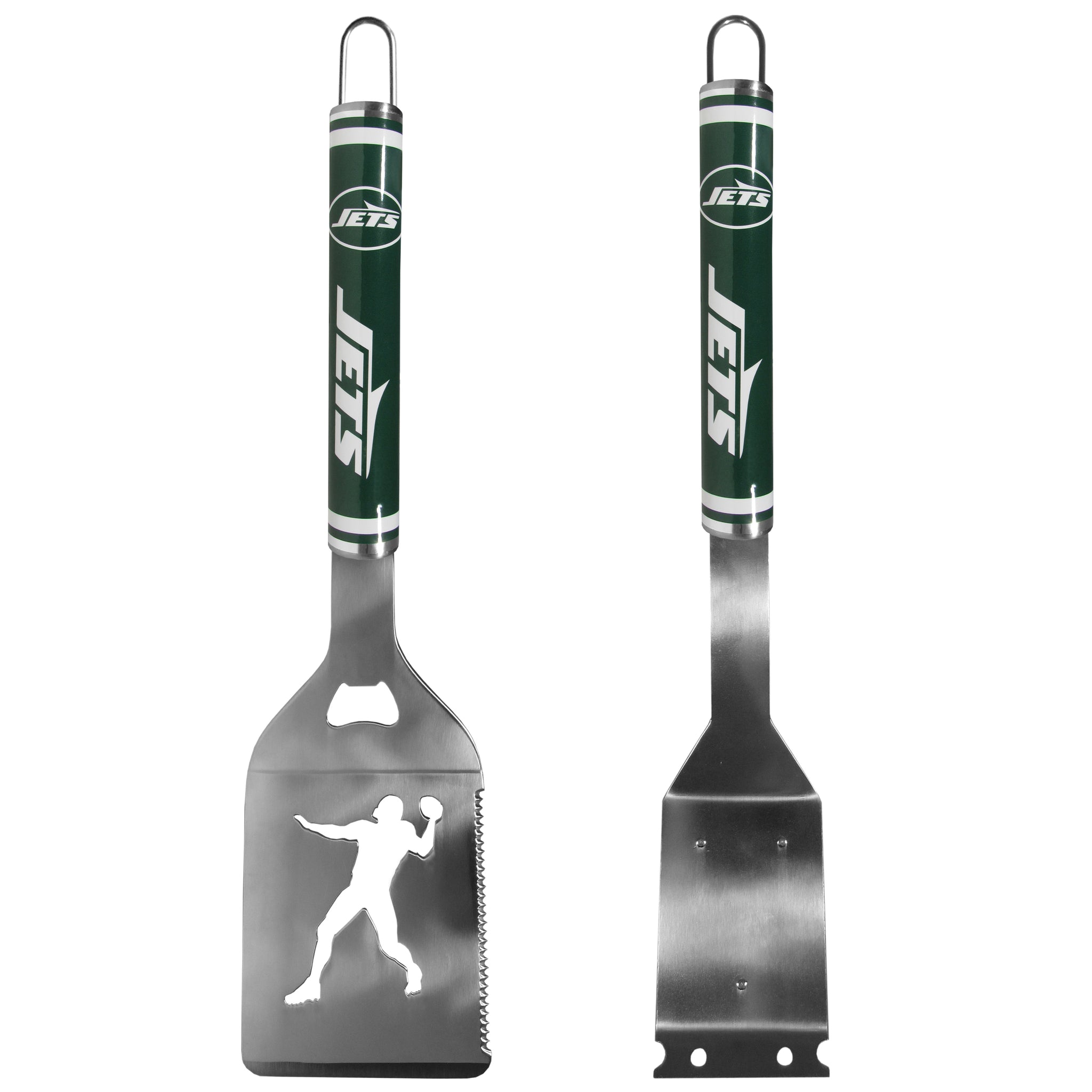 New York Jets Logo Grill Brush/Scraper and Spatula
