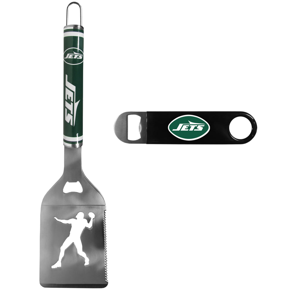 New York Jets Steel Logo Spatula w/Bottle Opener - New York Jets