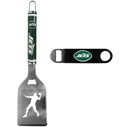 New York Jets Steel Logo Spatula w/Bottle Opener - New York Jets - Flyclothing LLC
