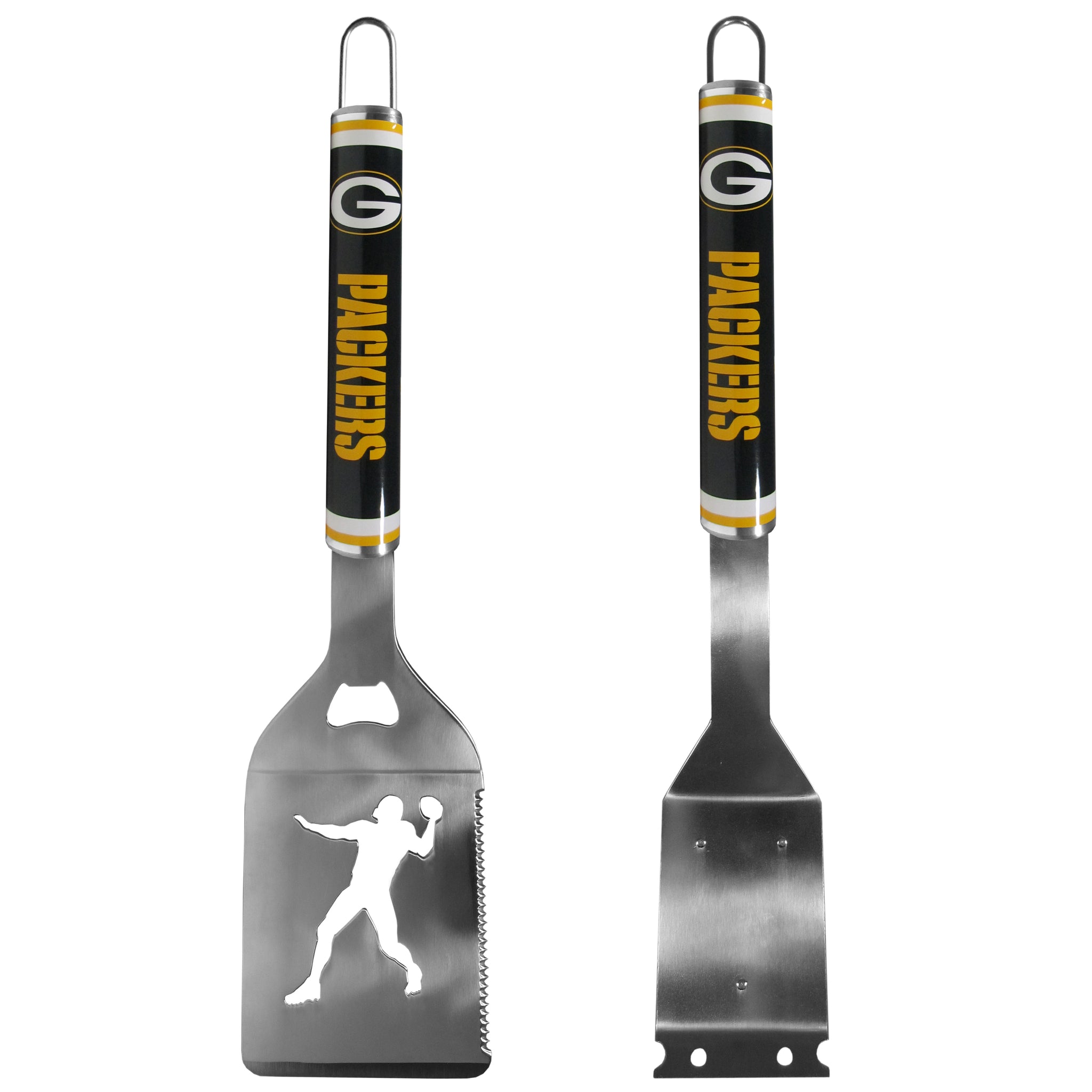 Green Bay Packers Logo Grill Brush/Scraper and Spatula