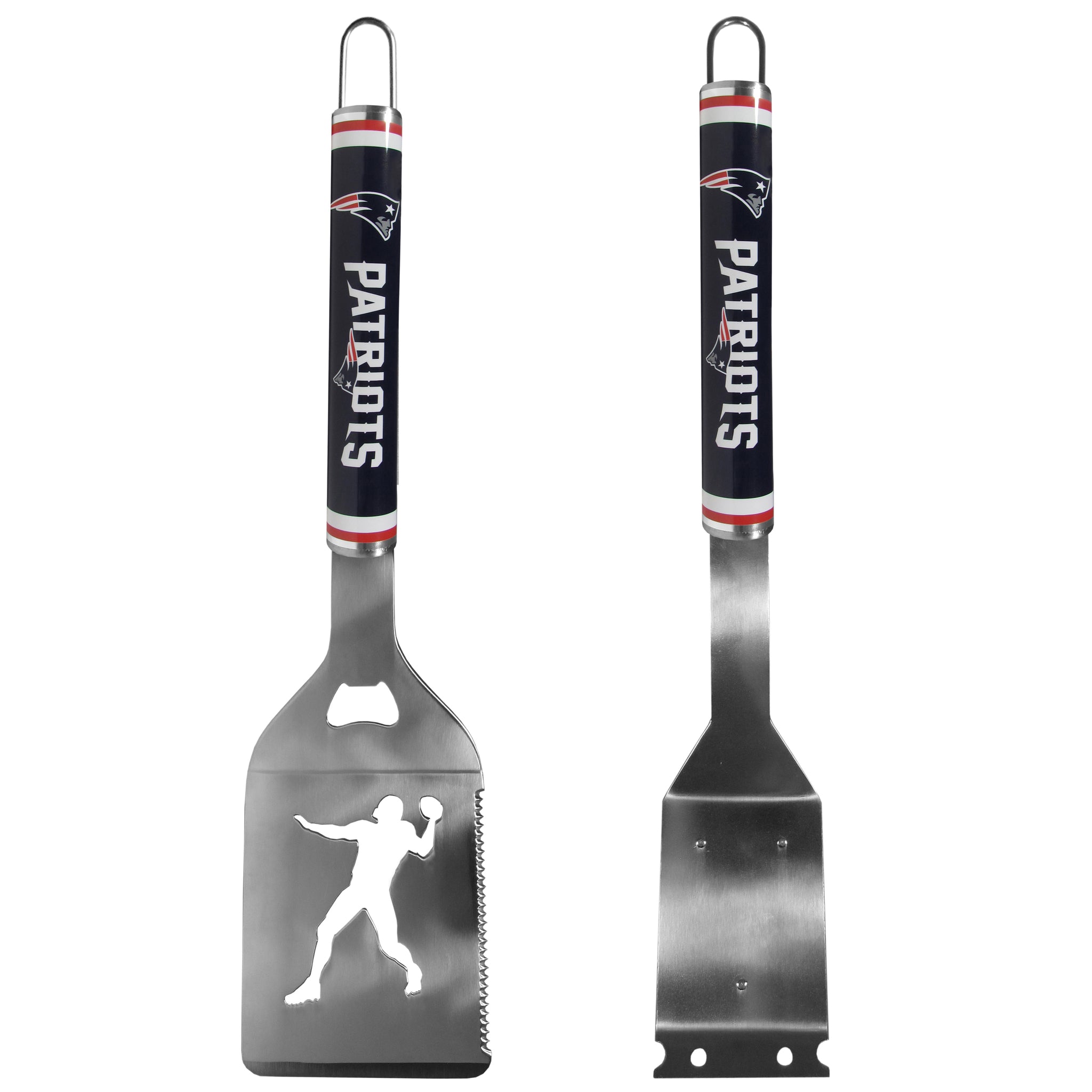 New England Patriots Logo Grill Brush/Scraper and Spatula