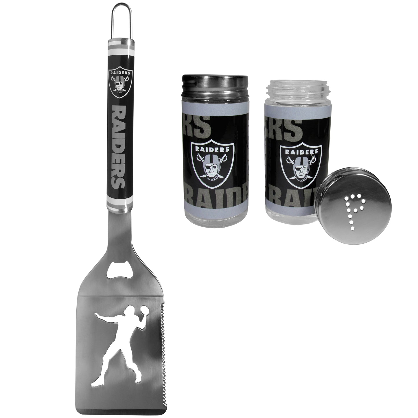 Las Vegas Raiders Steel Logo Spatula w/Shakers