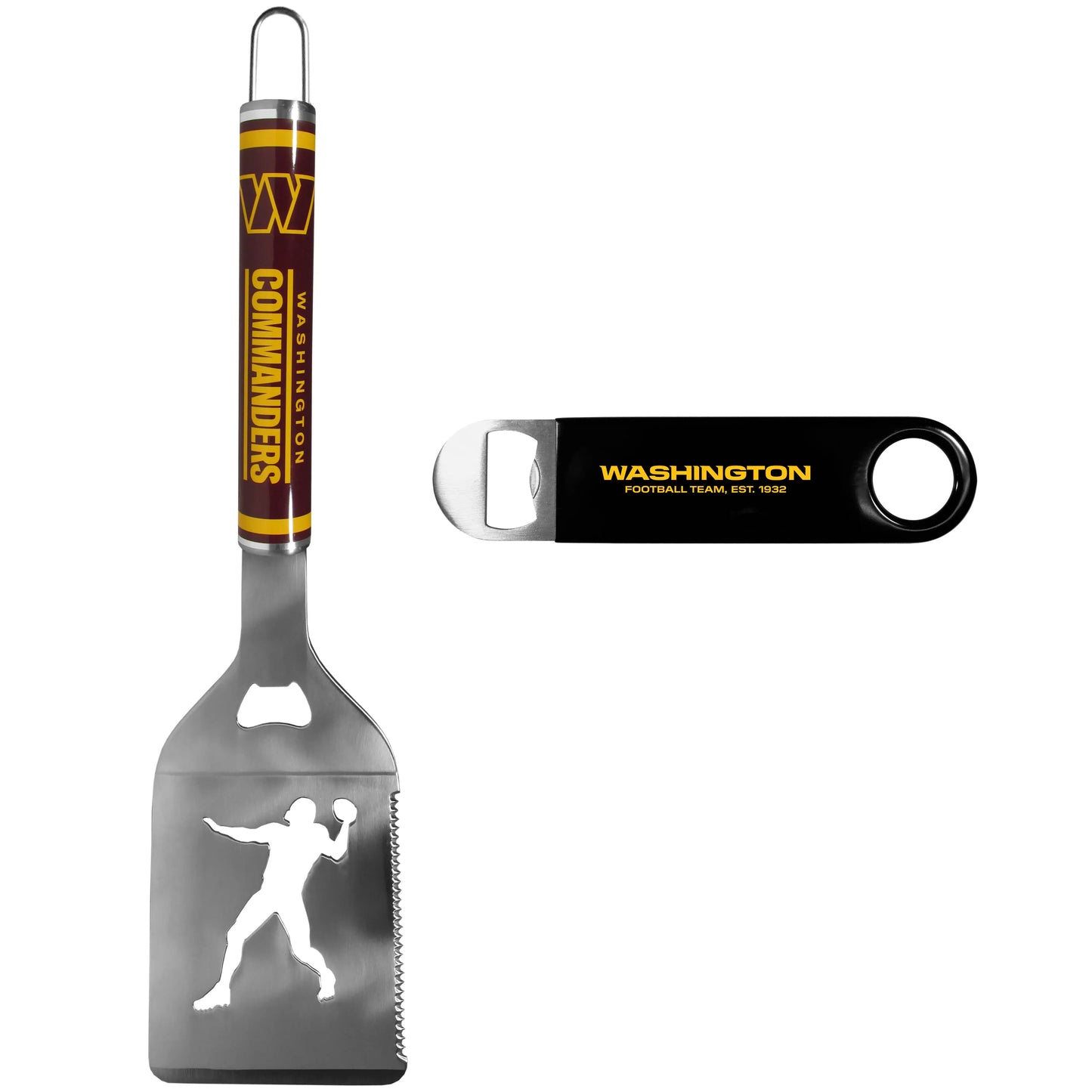 Washington Commanders Steel Logo Spatula w/Bottle Opener - Washington Commanders - Flyclothing LLC