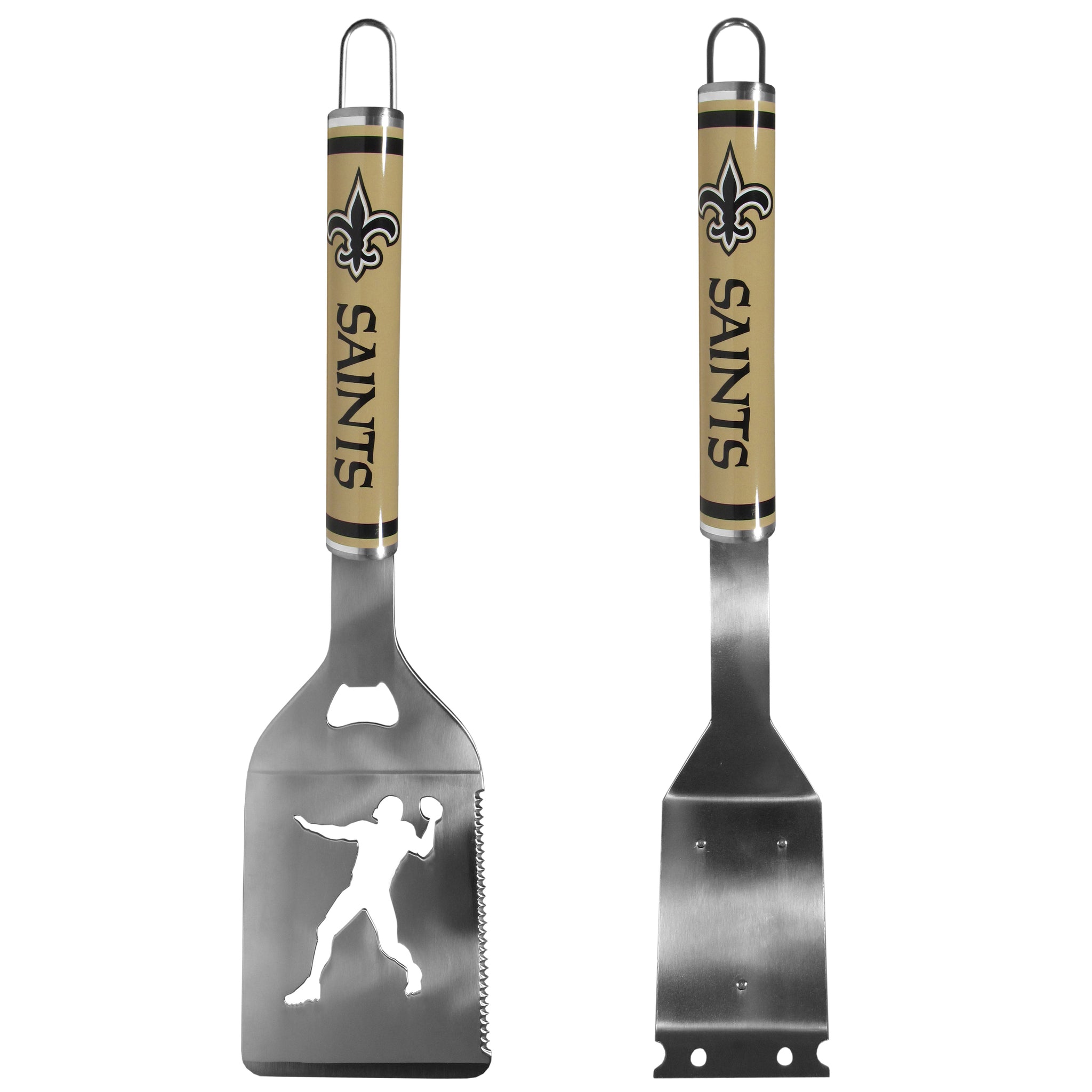 New Orleans Saints Logo Grill Brush/Scraper and Spatula