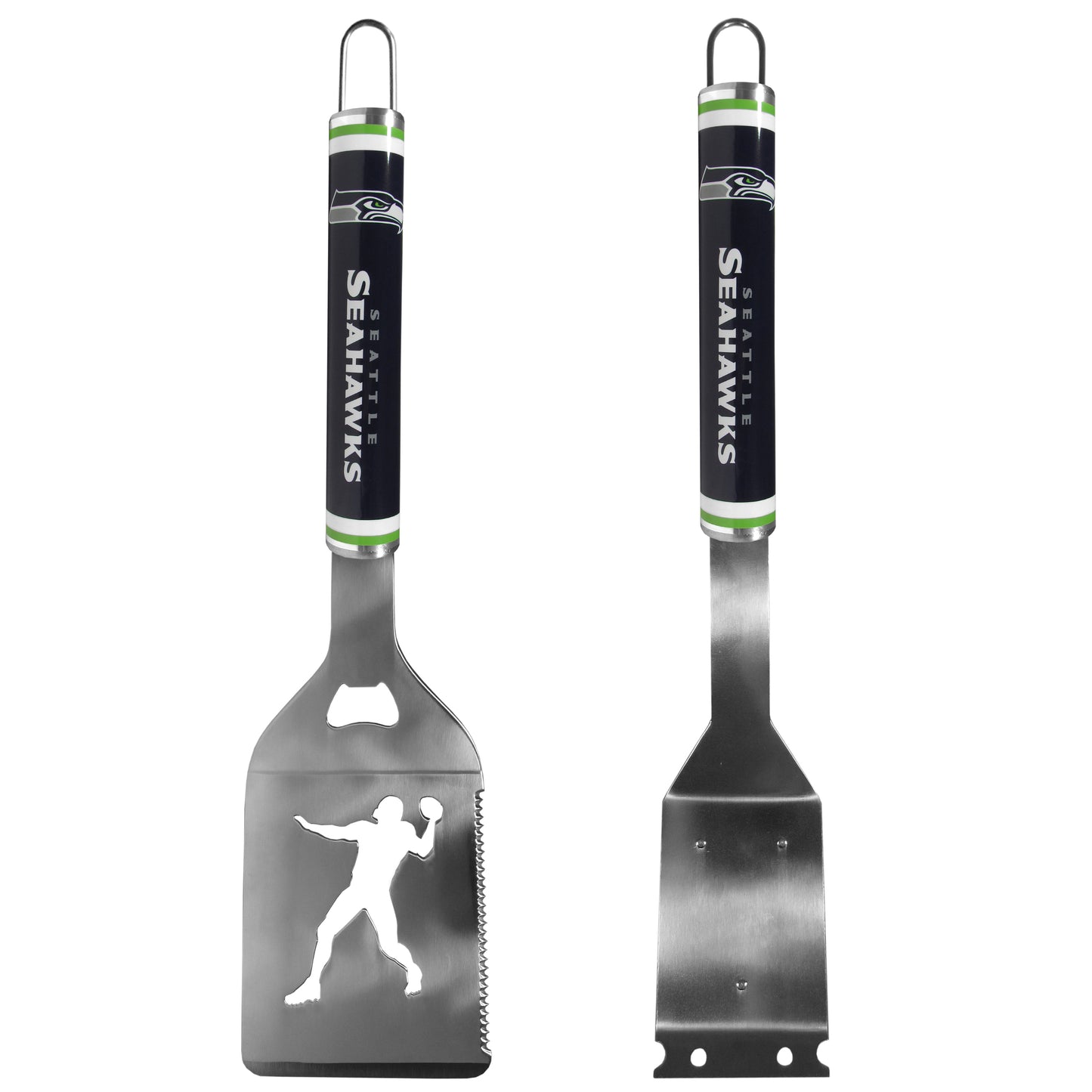 Seattle Seahawks Logo Grill Brush/Scraper and Spatula