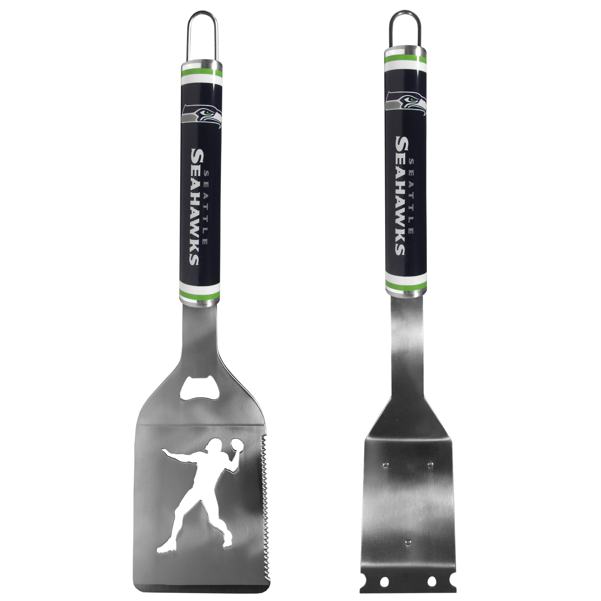 Seattle Seahawks Logo Grill Brush/Scraper and Spatula