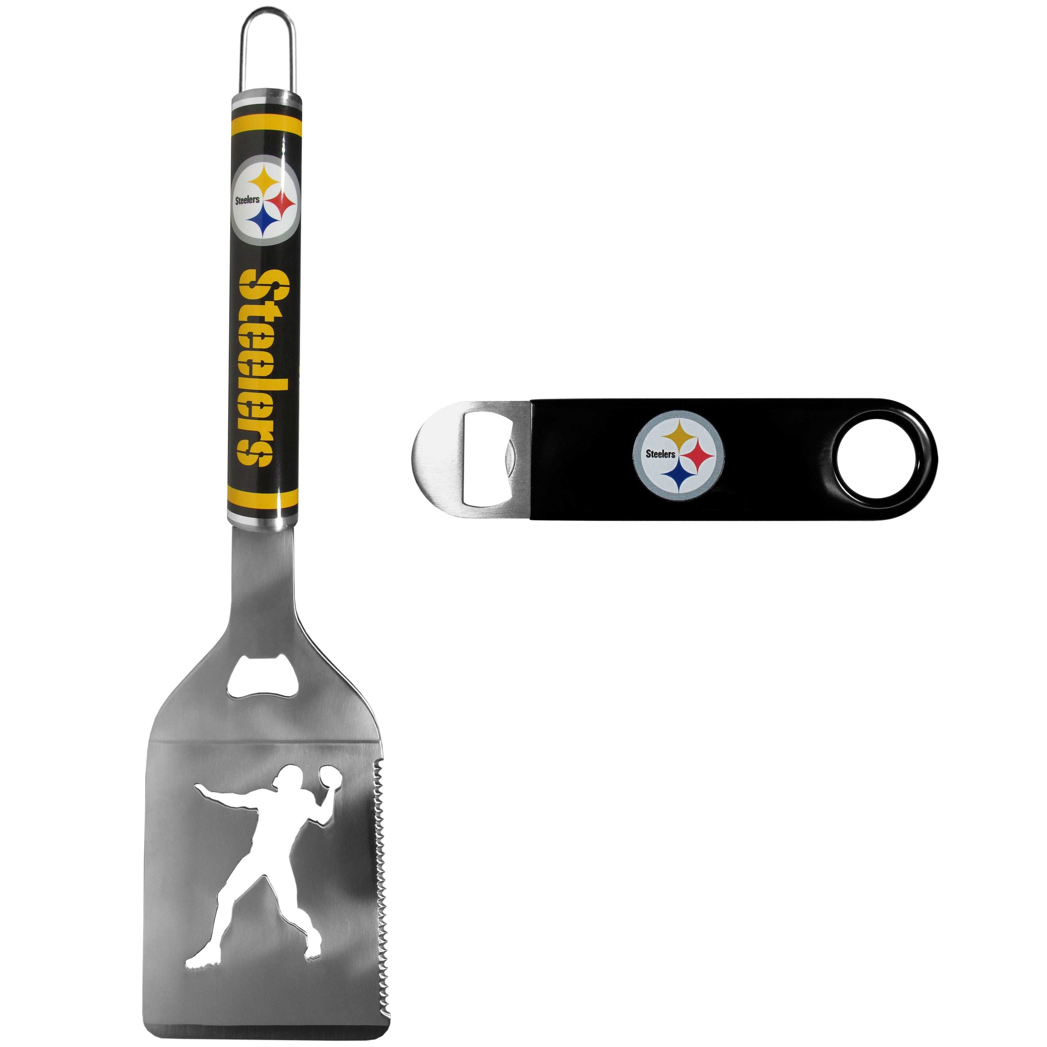 Pittsburgh Steelers Steel Logo Spatula w/Bottle Opener - Pittsburgh Steelers - Flyclothing LLC