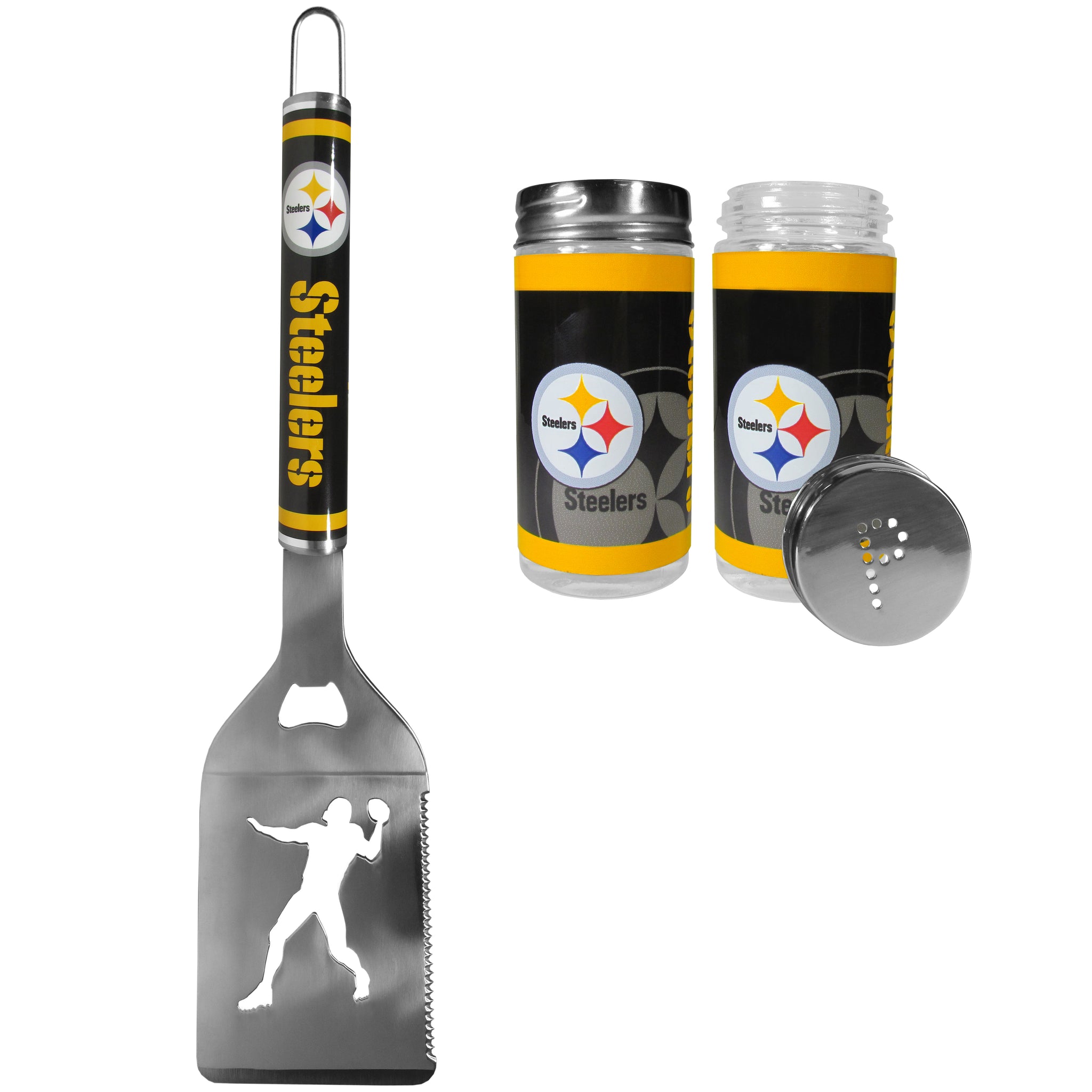 Pittsburgh Steelers Steel Logo Spatula w/Shakers