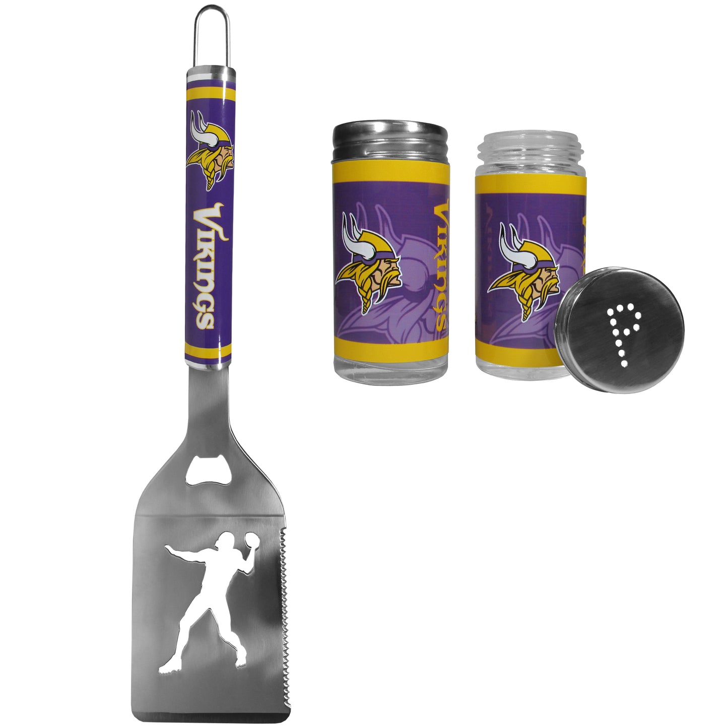 Minnesota Vikings Steel Logo Spatula w/Shakers