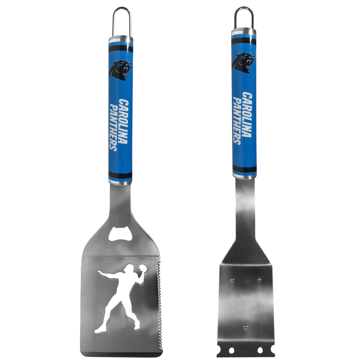 Carolina Panthers Logo Grill Brush/Scraper and Spatula