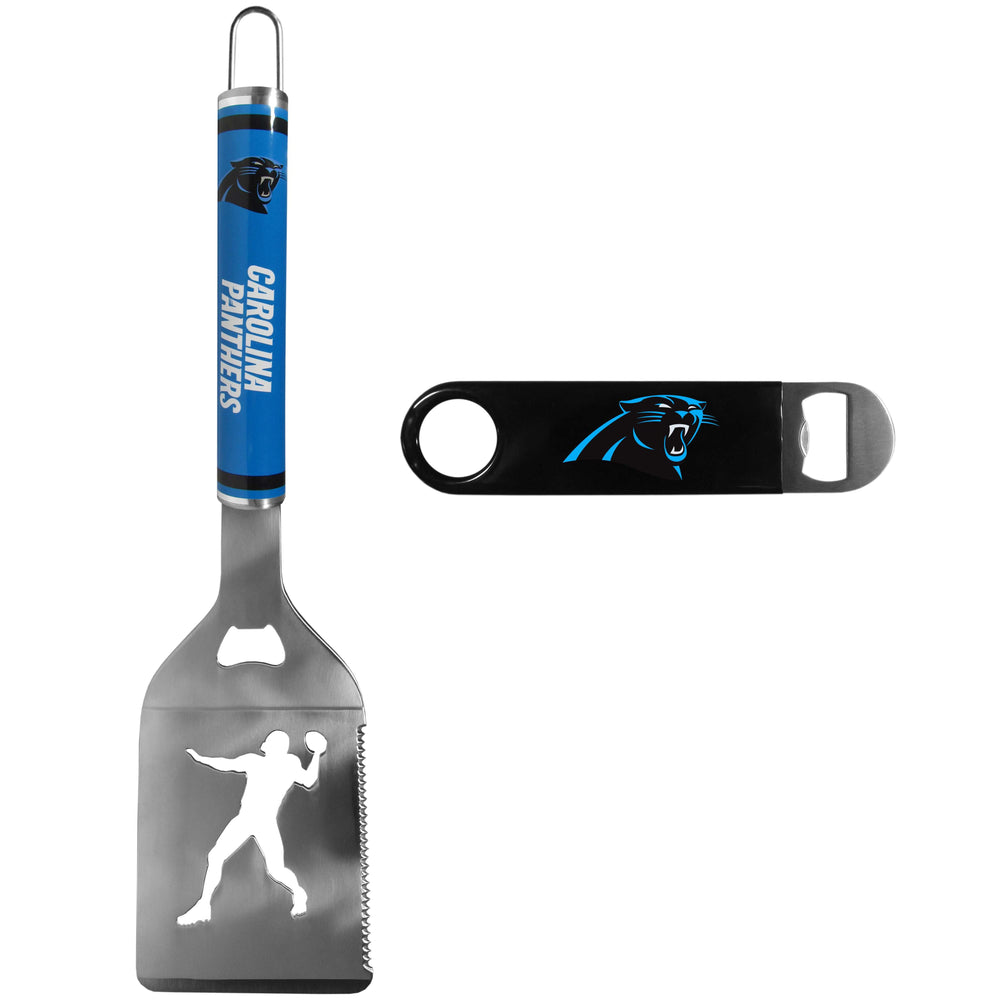 Carolina Panthers Steel Logo Spatula w/Bottle Opener - Carolina Panthers - Flyclothing LLC