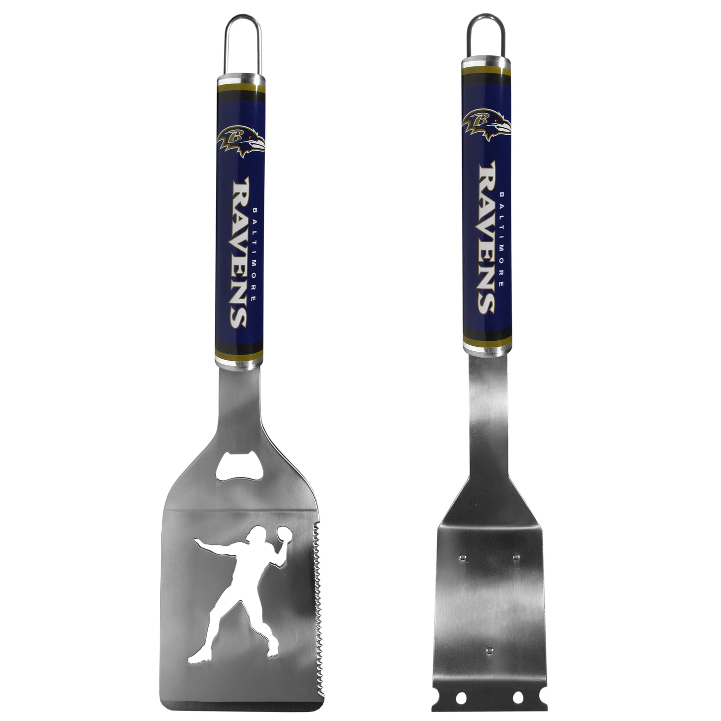 Baltimore Ravens Logo Grill Brush/Scraper and Spatula