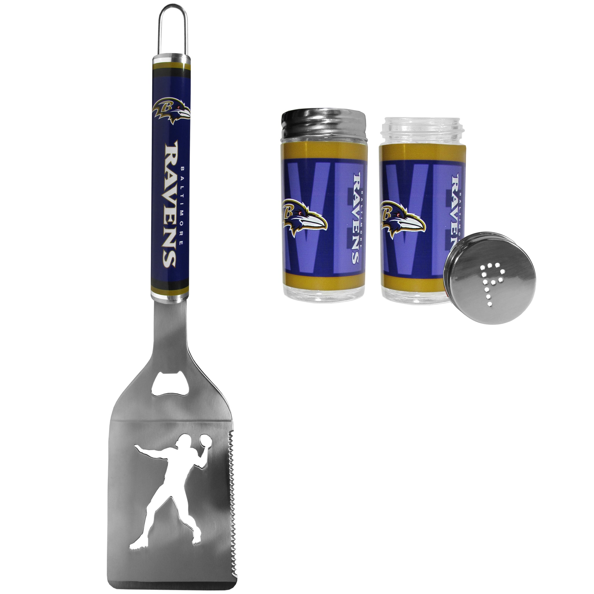Baltimore Ravens Steel Logo Spatula w/Shakers