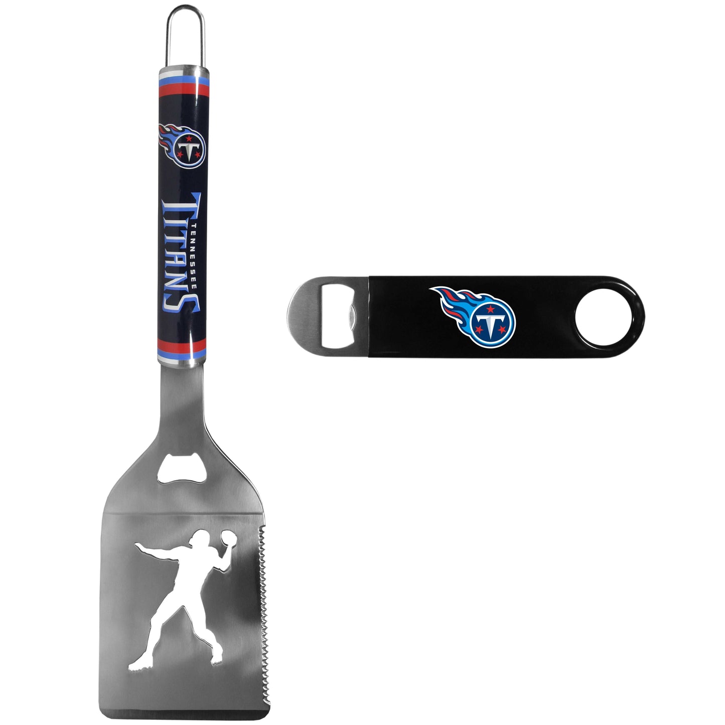 Tennessee Titans Steel Logo Spatula w/Bottle Opener - Tennessee Titans - Flyclothing LLC