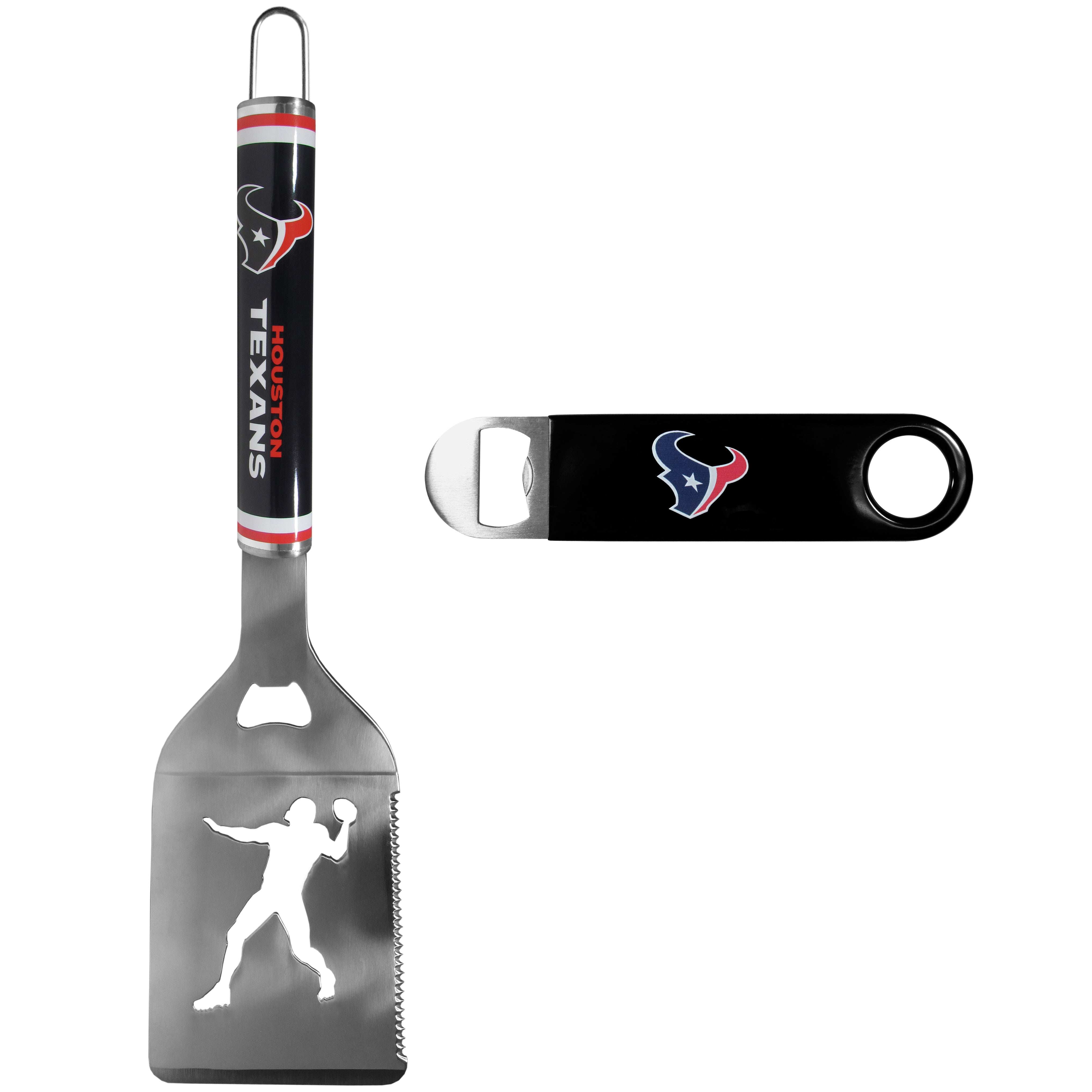 Houston Texans Steel Logo Spatula w/Bottle Opener - Houston Texans - Flyclothing LLC