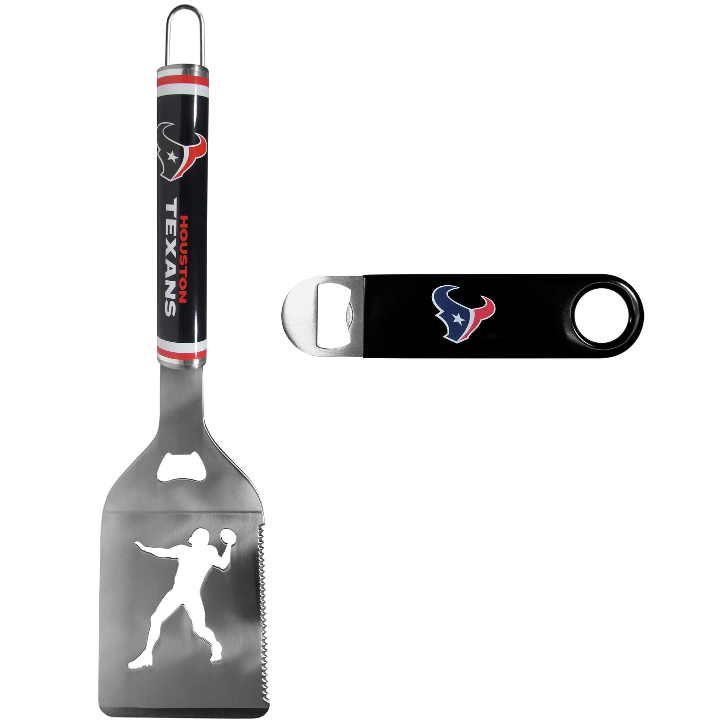 Houston Texans Steel Logo Spatula w/Bottle Opener - Houston Texans - Flyclothing LLC