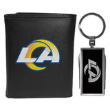 Los Angeles Rams Leather Tri-fold Wallet & Multitool Key Chain - Los Angeles Rams
