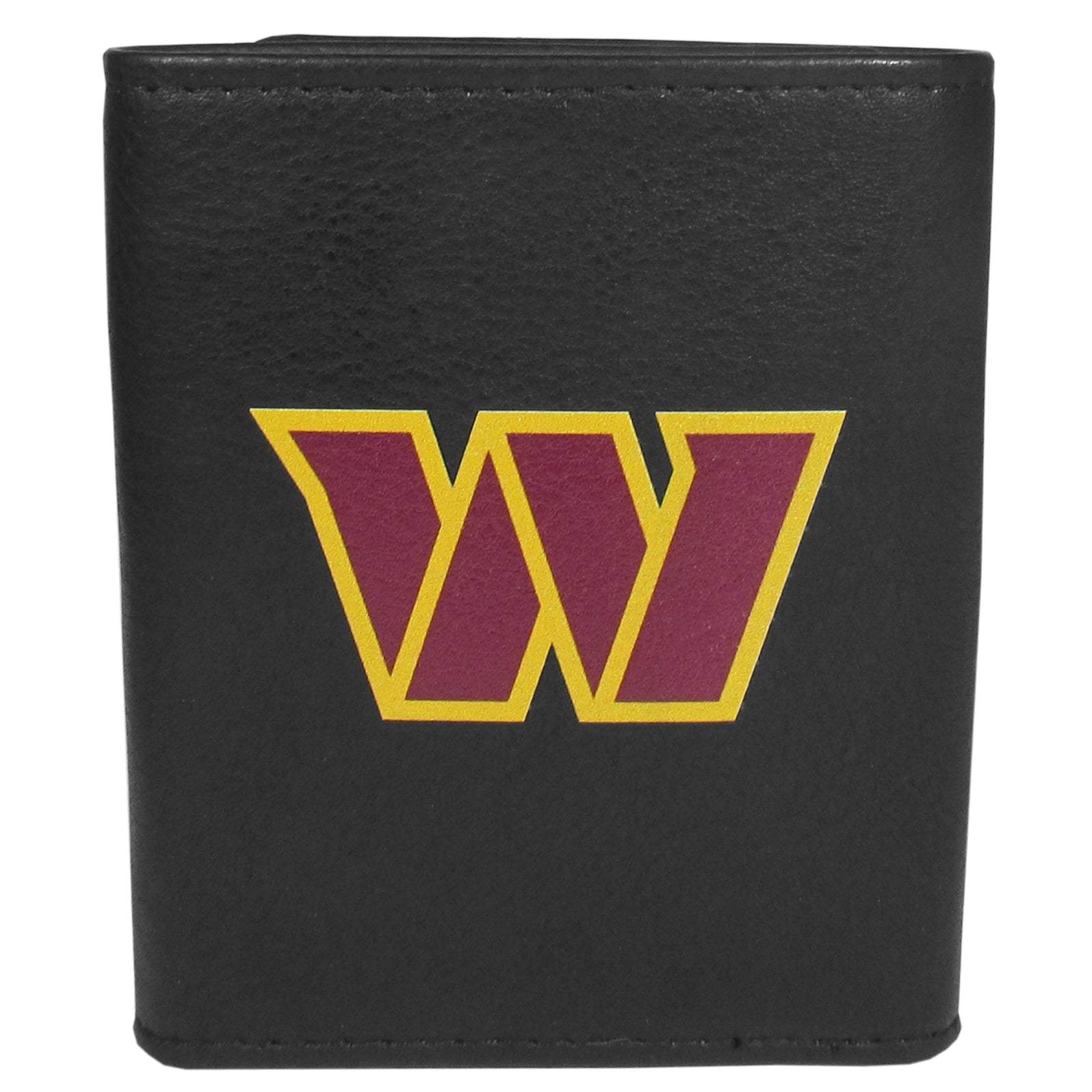 Washington Commanders Leather Tri-fold Wallet, Large Logo - Siskiyou Buckle - Flyclothing LLC