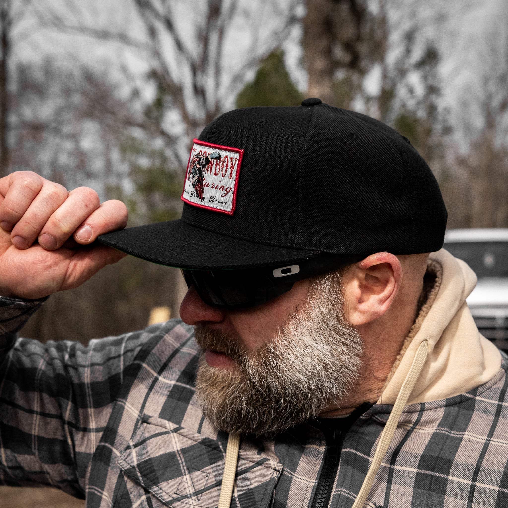 Flying Duck Dirty Cowboy Patch Flatbill Snapback - DIRTY COWBOY USA - Flyclothing LLC