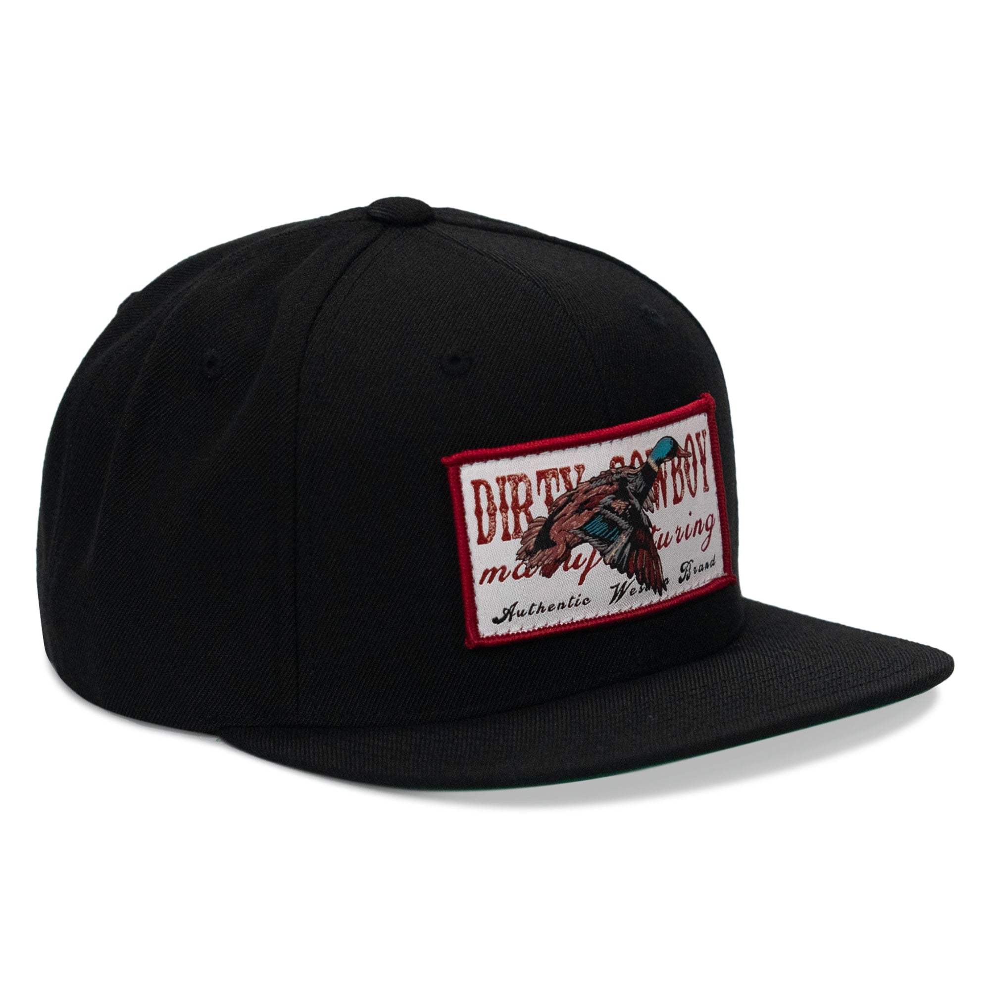 Flying Duck Dirty Cowboy Patch Flatbill Snapback - DIRTY COWBOY USA - Flyclothing LLC