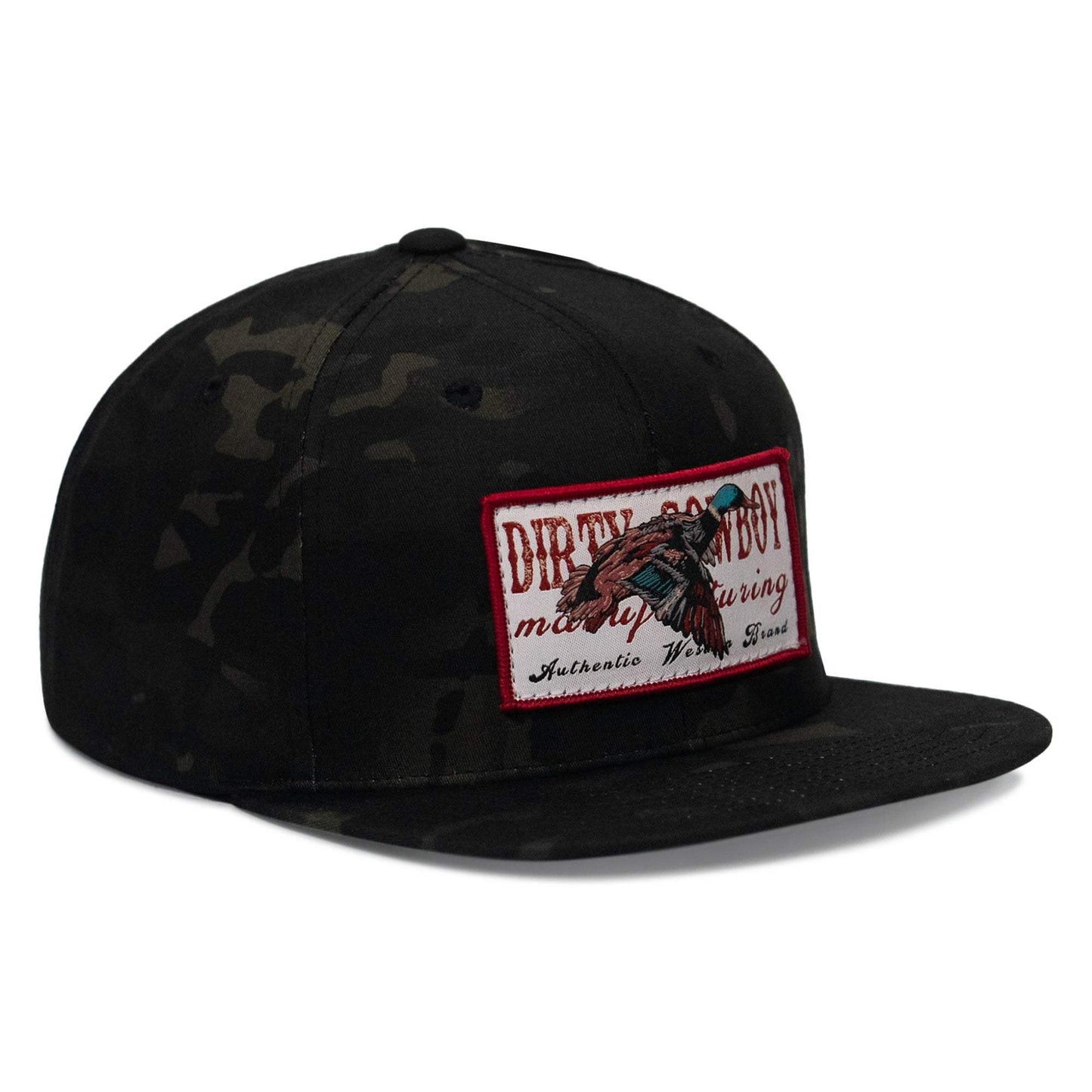 Flying Duck Dirty Cowboy Patch Flatbill Snapback - DIRTY COWBOY USA - Flyclothing LLC