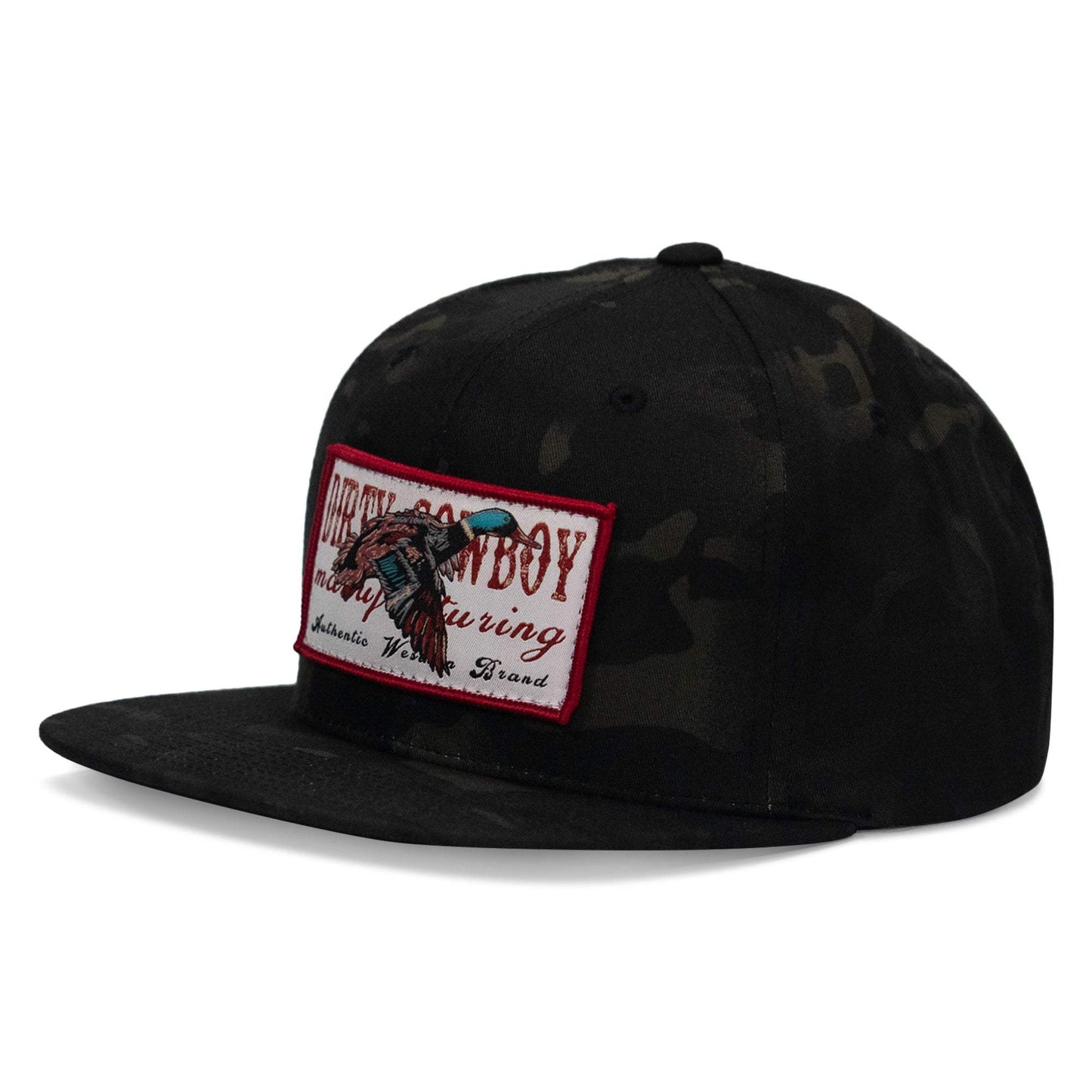 Flying Duck Dirty Cowboy Patch Flatbill Snapback - DIRTY COWBOY USA - Flyclothing LLC