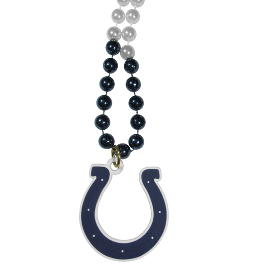 Indianapolis Colts Mardi Gras Bead Necklace - Indianapolis Colts - Flyclothing LLC