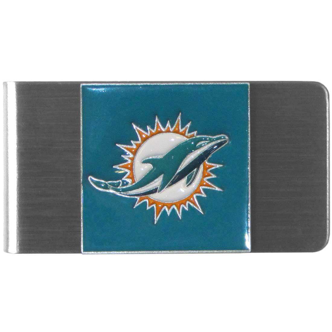 Miami Dolphins Steel Money Clip - Miami Dolphins - Flyclothing LLC