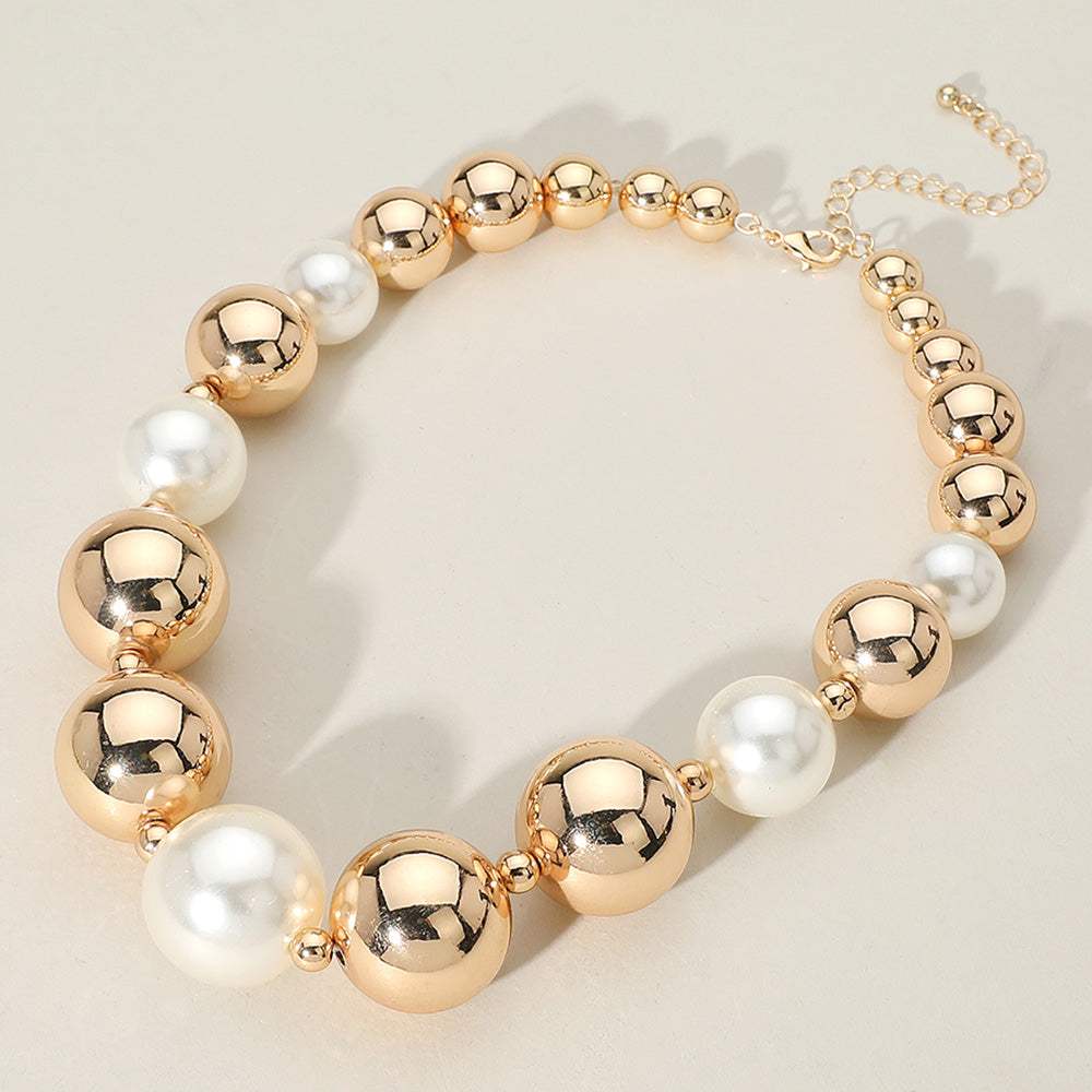Chunky Metal Ball Beaded Necklace - Madeline Love - Flyclothing LLC