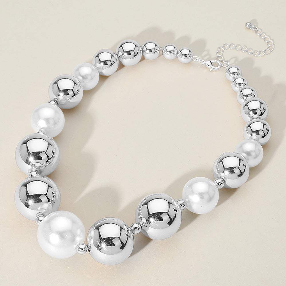 Chunky Metal Ball Beaded Necklace - Madeline Love - Flyclothing LLC