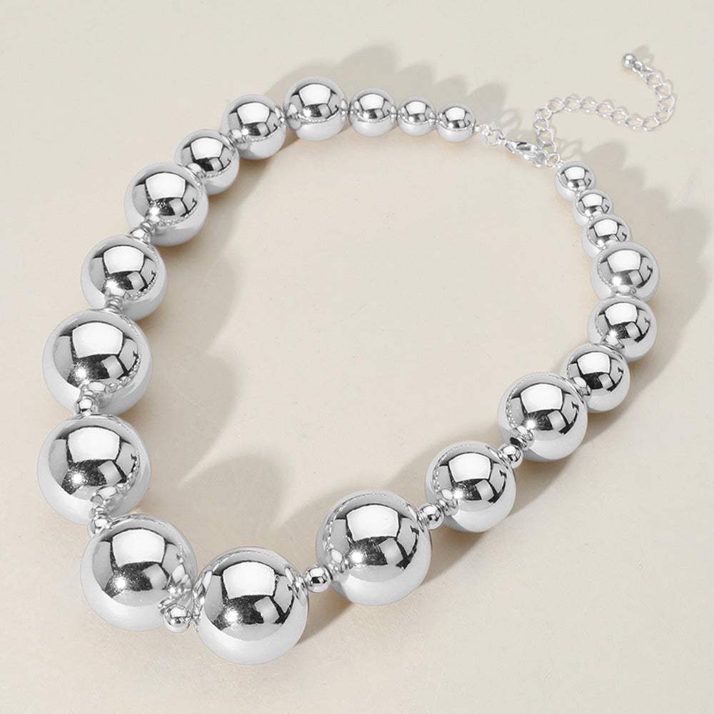 Chunky Metal Ball Beaded Necklace - Madeline Love - Flyclothing LLC