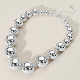 Chunky Metal Ball Beaded Necklace - Madeline Love - Flyclothing LLC