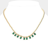 Rectangle Stone Necklace - Madeline Love - Flyclothing LLC