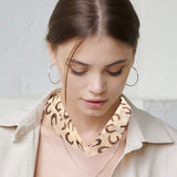 Horseshoe Print Fabric Chiffon Necklace - Madeline Love - Flyclothing LLC