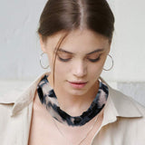 Patterned Fabric Chiffon Necklace - Madeline Love - Flyclothing LLC