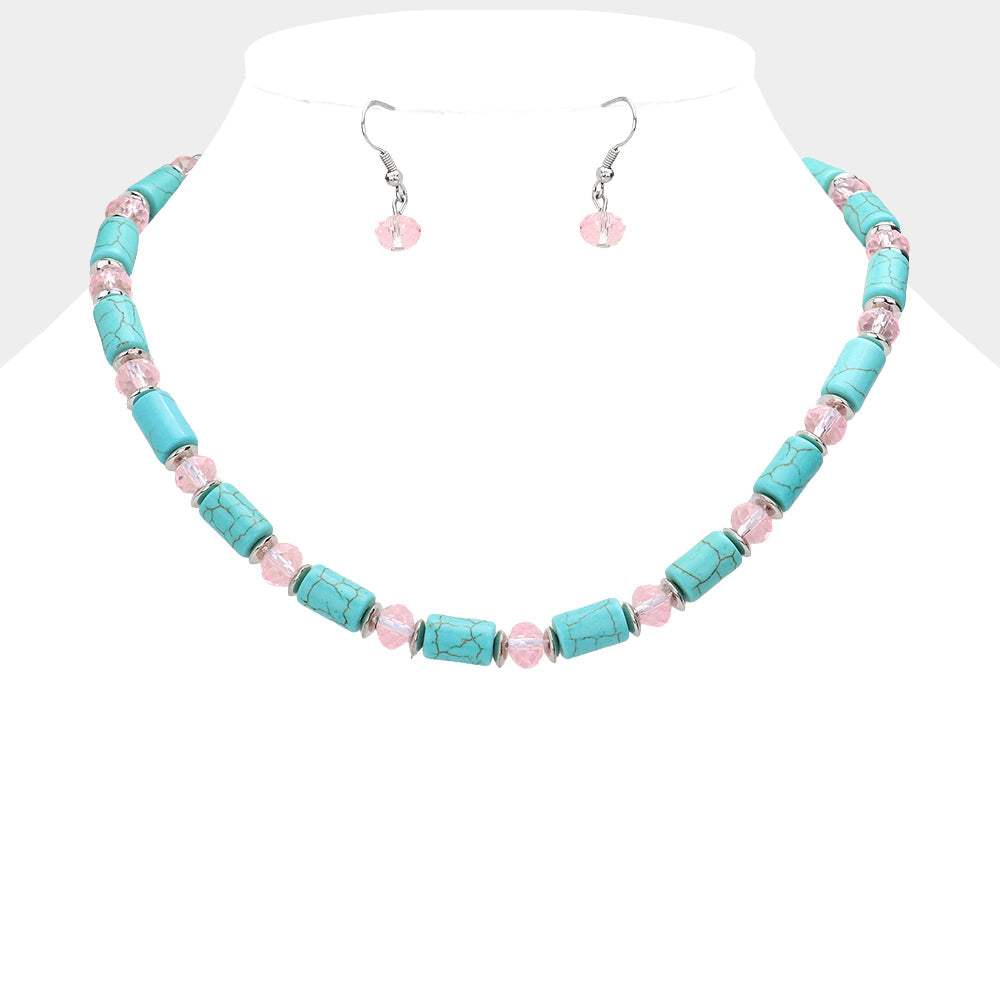 Natural Stone Necklace - Madeline Love - Flyclothing LLC