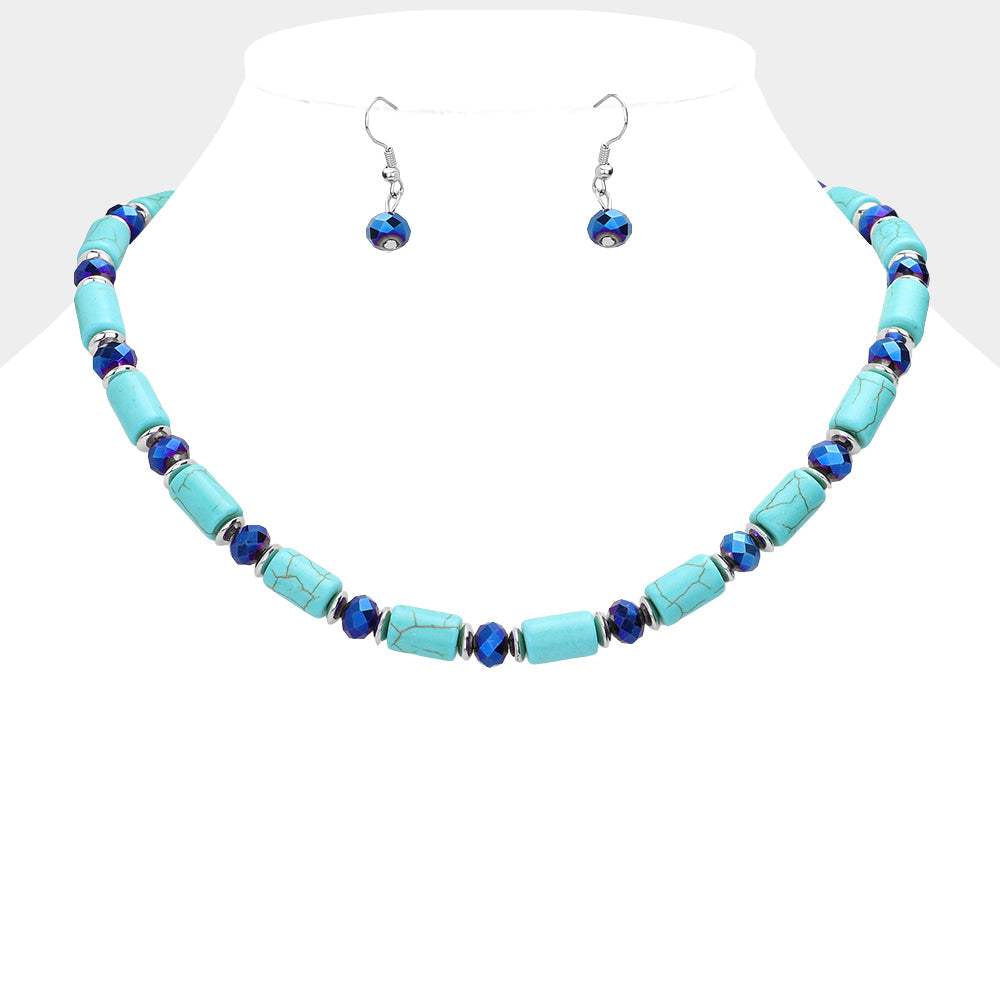 Natural Stone Necklace - Madeline Love - Flyclothing LLC