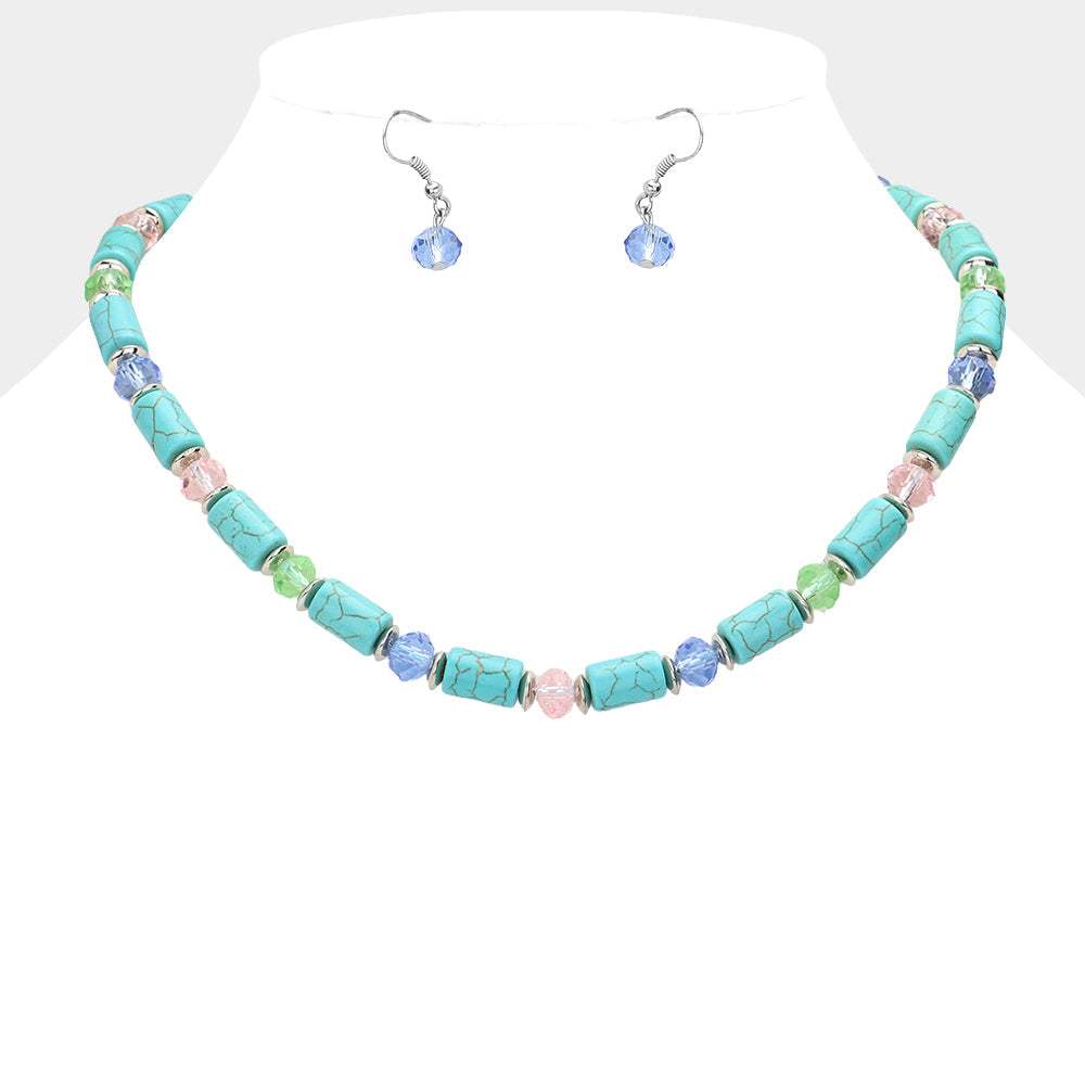 Natural Stone Necklace - Madeline Love - Flyclothing LLC