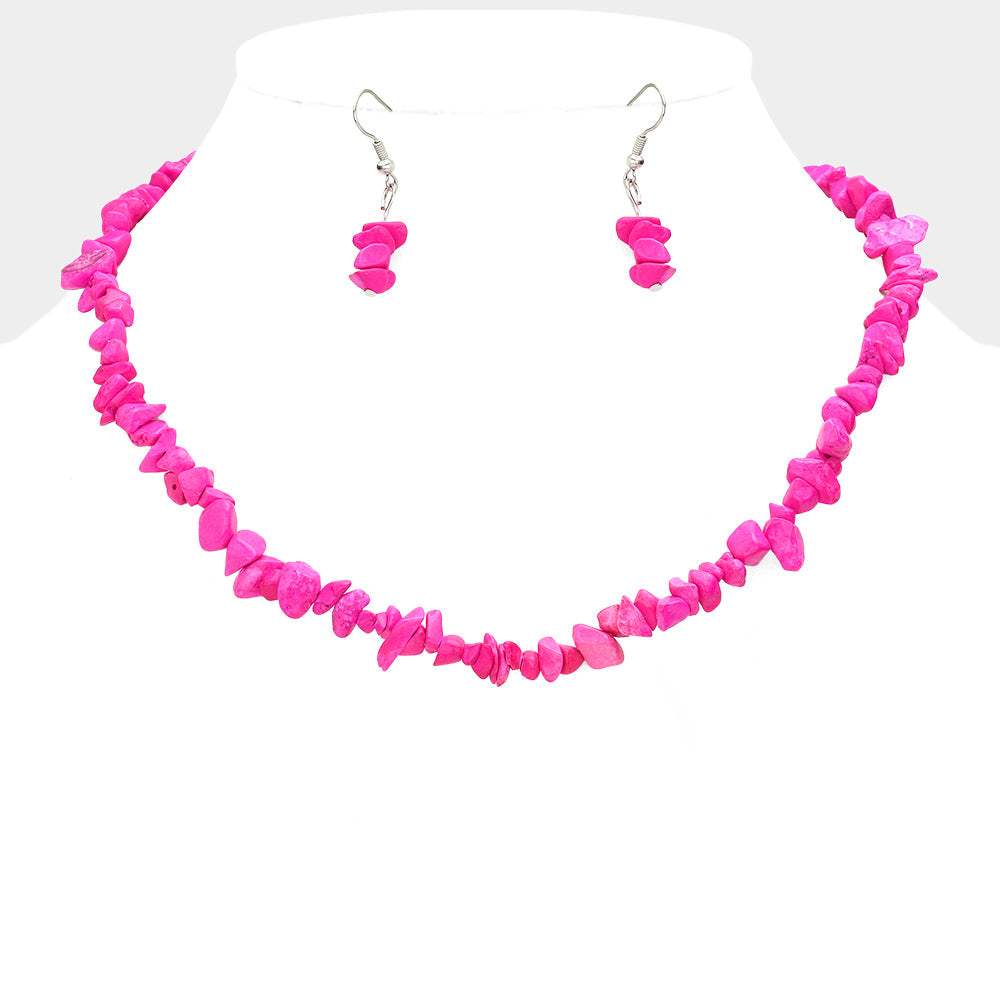 Natural Stone Necklace - Madeline Love - Flyclothing LLC