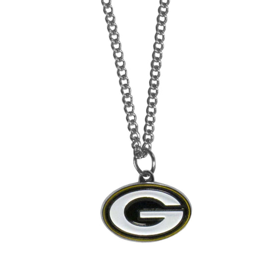 Green Bay Packers Chain Necklace with Small Charm - Green Bay Packers - Flyclothing LLC