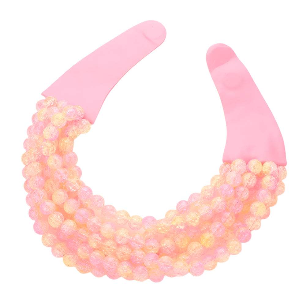 Chunky Multi-Strand Beaded Necklace with Magnetic Clasp - Madeline Love - Flyclothing LLC